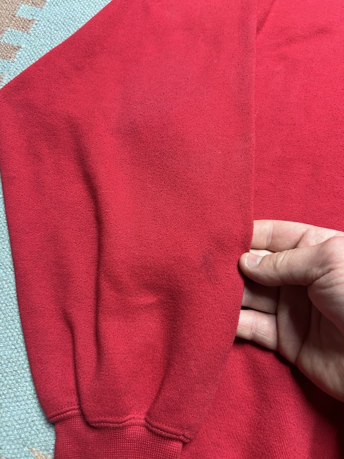 Vintage Vintage Henley sweatshirt cheetah blank red 1/4 button large Size US L / EU 52-54 / 3 - 2 Thumbnail