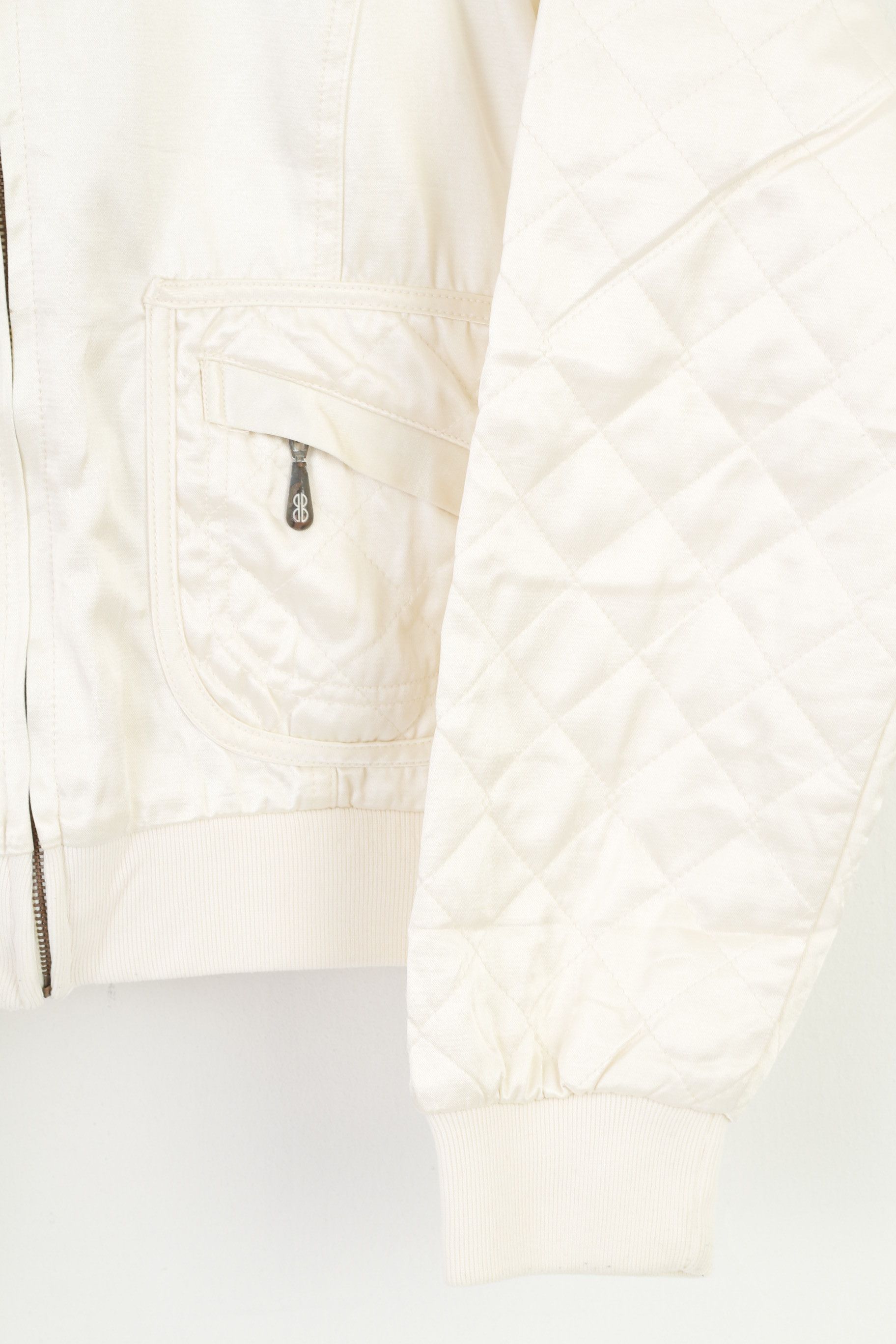 Bill Blass Bill Blass Jeans Women M Jacket Retro Cream Shiny 11109 Size M / US 6-8 / IT 42-44 - 6 Thumbnail
