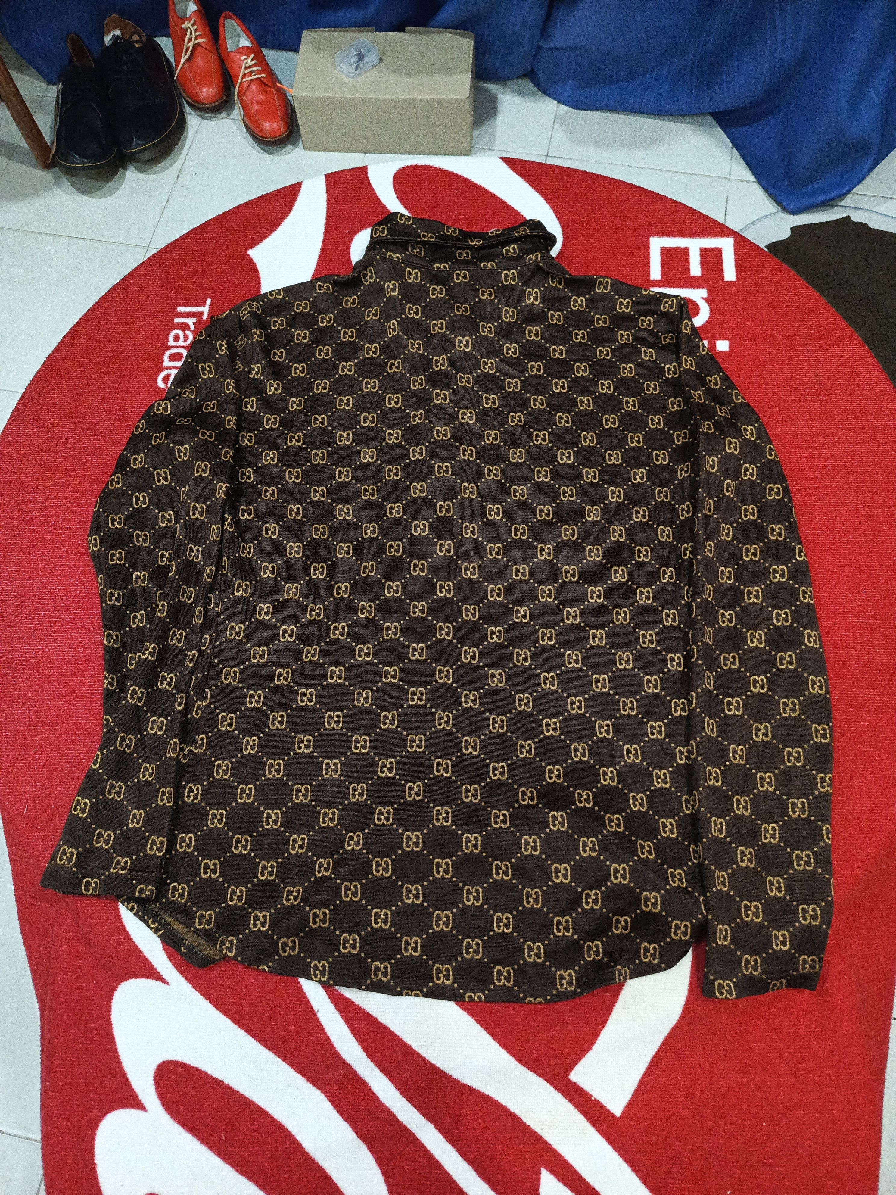Gucci Gucci GG Monogram Mesh Button Up Shirt Size M / US 6-8 / IT 42-44 - 2 Thumbnail