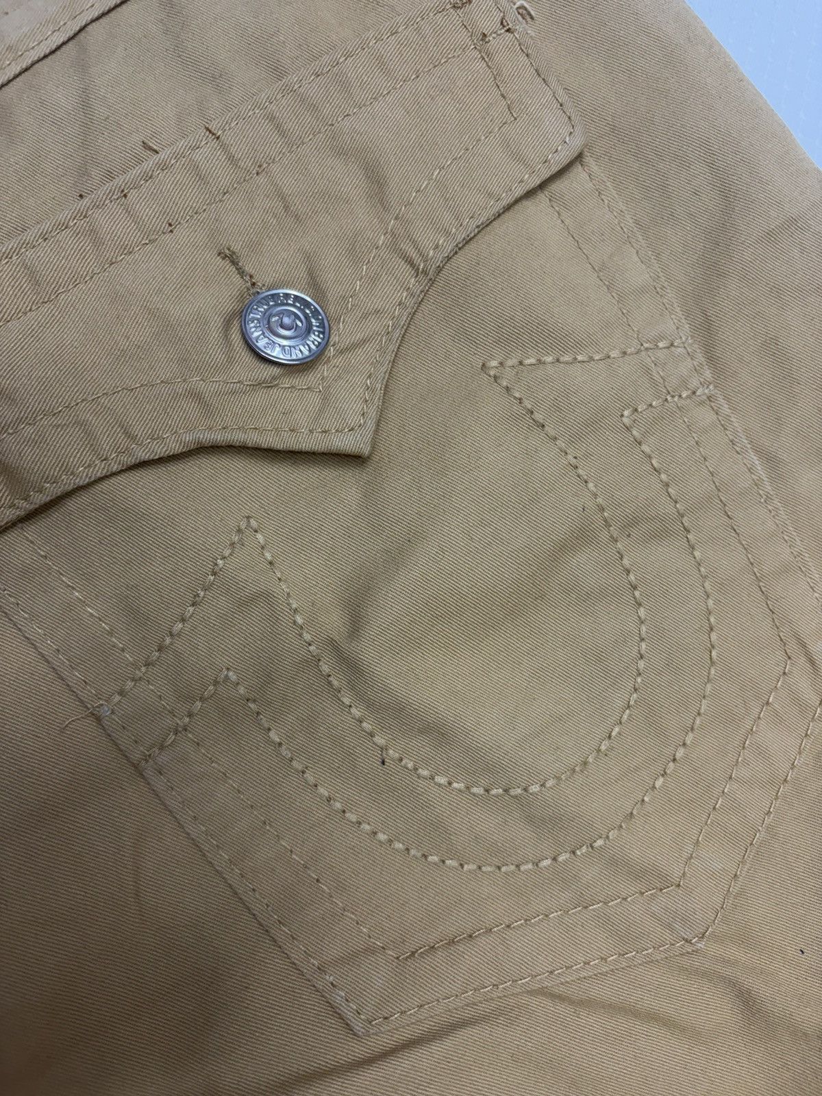 True Religion True Religion Joey Super T Khaki Denim Pants - Made in USA Size US 42 / EU 58 - 16 Thumbnail