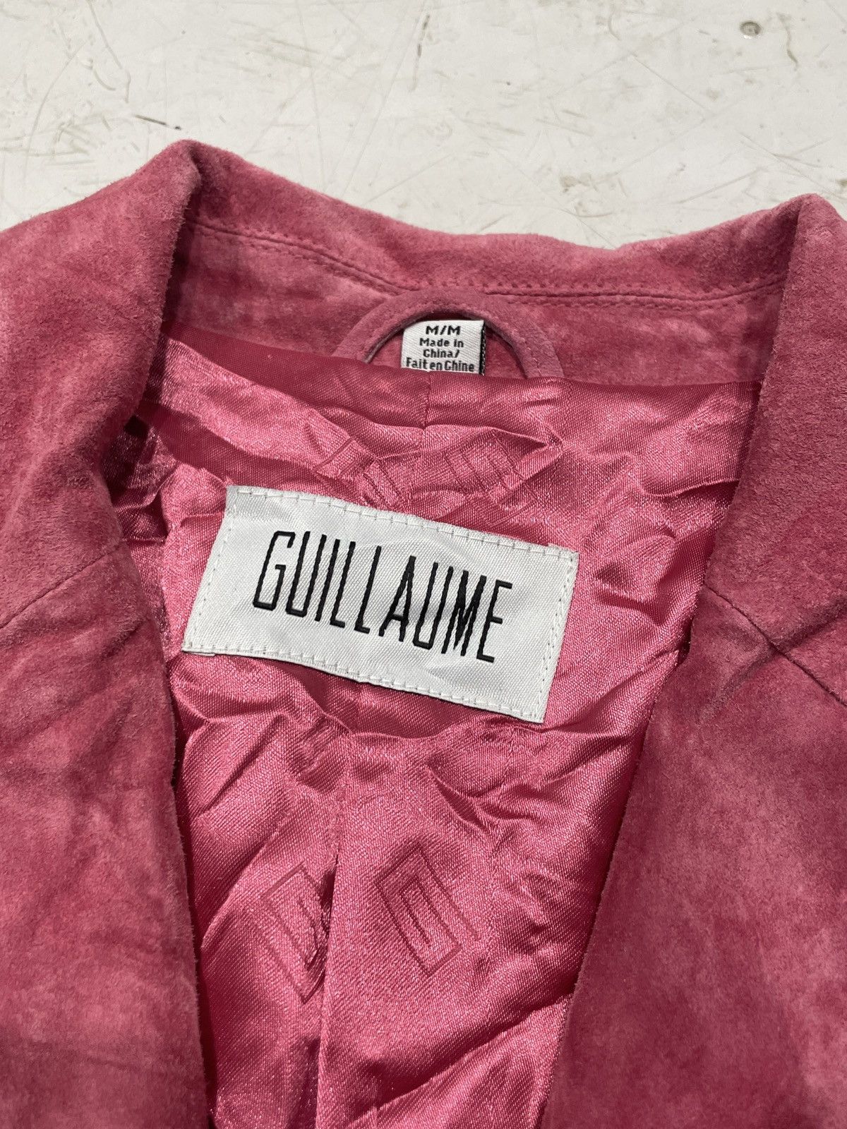 Danier × Vintage Pink Fitted Suede Guillaume Jacket Size M / US 6-8 / IT 42-44 - 3 Thumbnail
