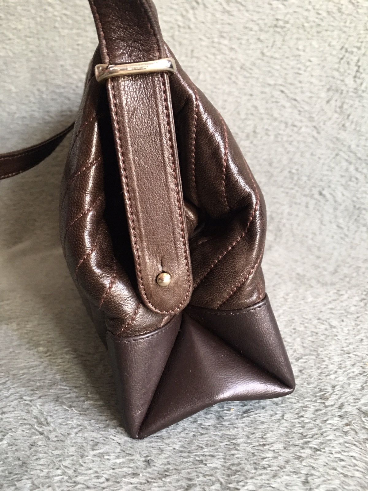 Emilio Pucci × Vintage Emilio Pucci Vintage Brown Leather Shoulder Bag Size ONE SIZE - 7 Thumbnail