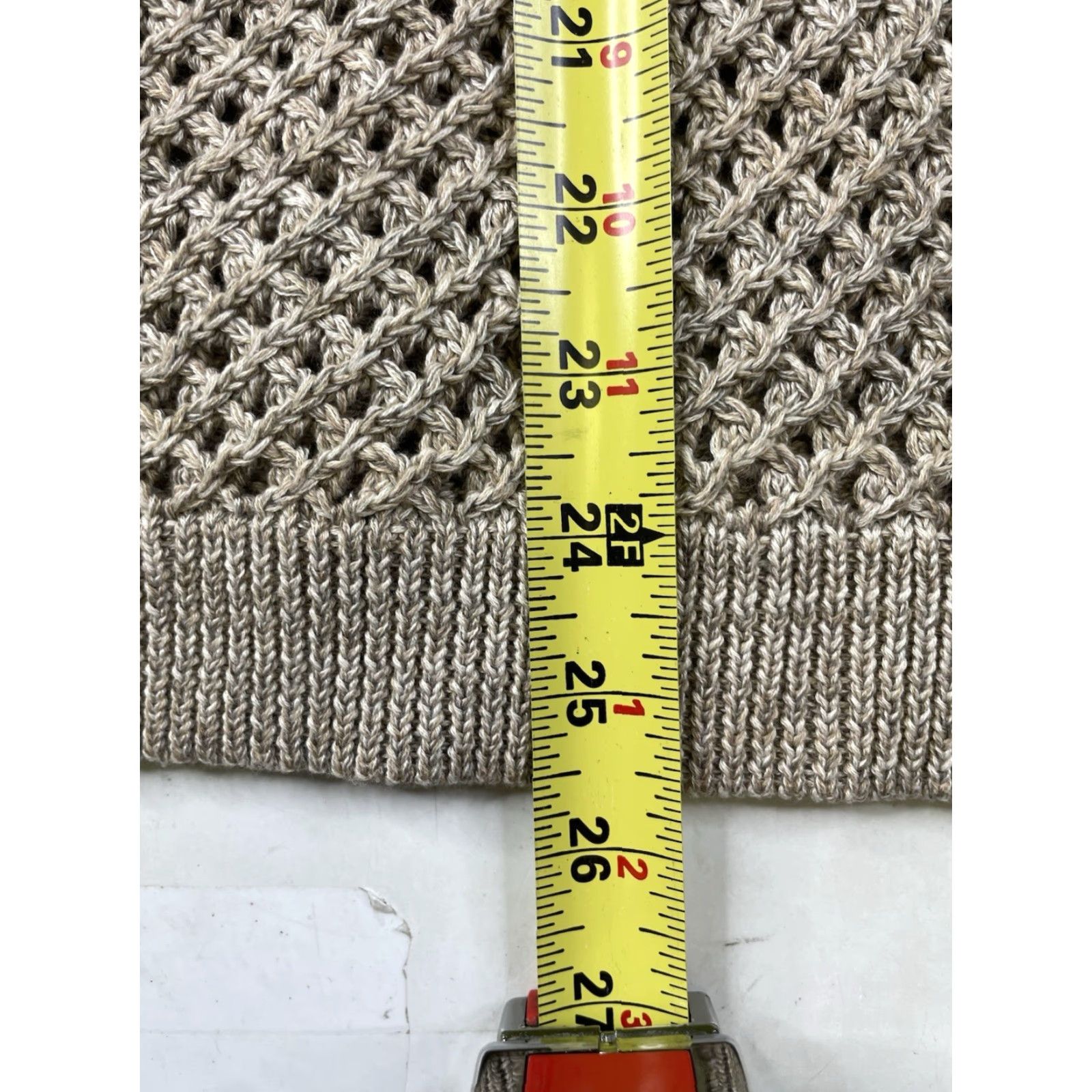 Vintage VINTAGE The Peruvian Connection Pima Cotton Crew Neck Sweater Womens XL Open Knit Beige Pullover Womens XL Cotton Crew Neck Measurements Dec Size XL / US 12-14 / IT 48-50 - 5 Thumbnail
