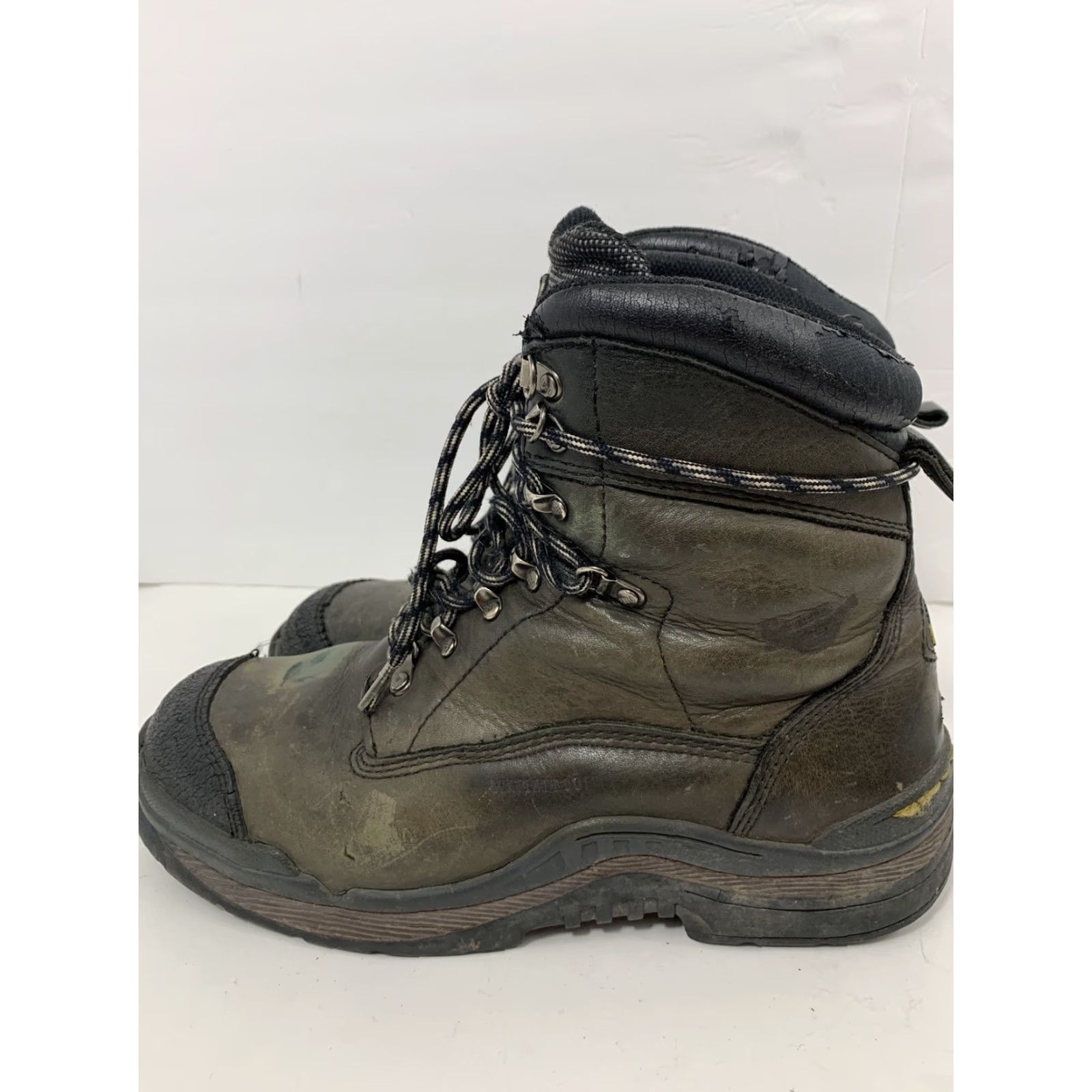 Dr. Martens VINTAGE Dr Martens Mens 10 Industrial Waterproof Steel Toe Boots Grip Trak Black 7A45 Size US 9 / EU 42 - 4 Thumbnail