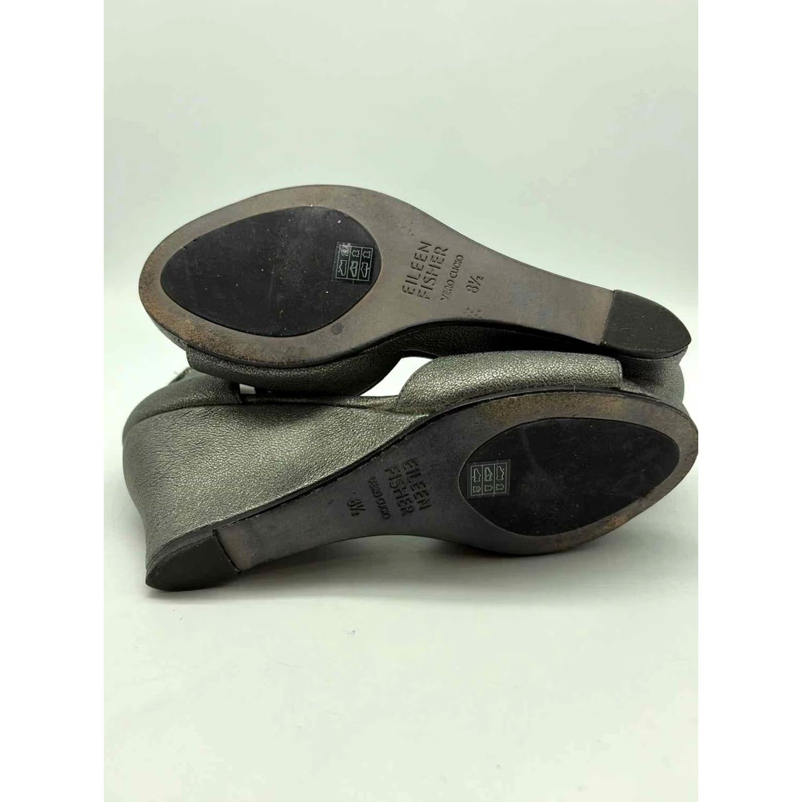 Eileen Fisher Eileen Fisher Silver Size 8.5 Wedge Heels Size US 9 / IT 39 - 6 Thumbnail