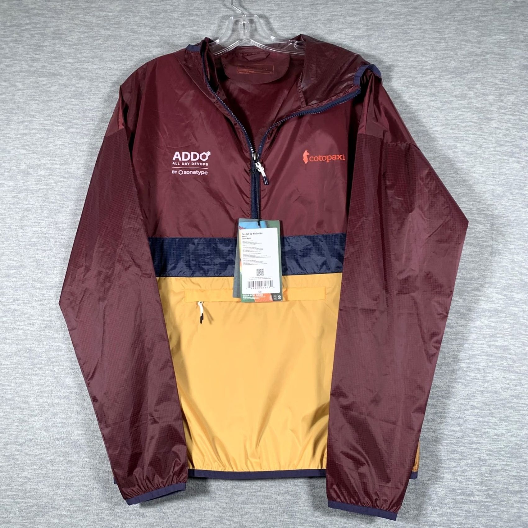 Cotopaxi Cotopaxi Jacket Mens Small Multicolor Teca Half Zip Windbreaker Hooded Packable Size US S / EU 44-46 / 1 - 2 Thumbnail