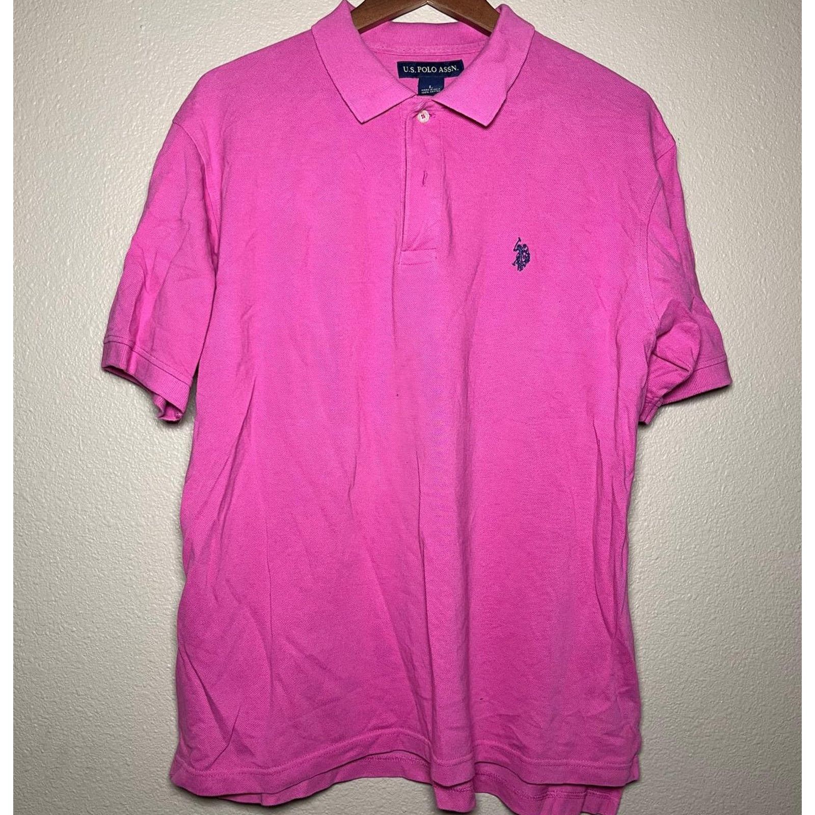 U.S. Polo Assn. 💗 U.S. Polo Assn. 🏇 Classic Pink Polo Shirt – L Size US L / EU 52-54 / 3 - 1 Thumbnail