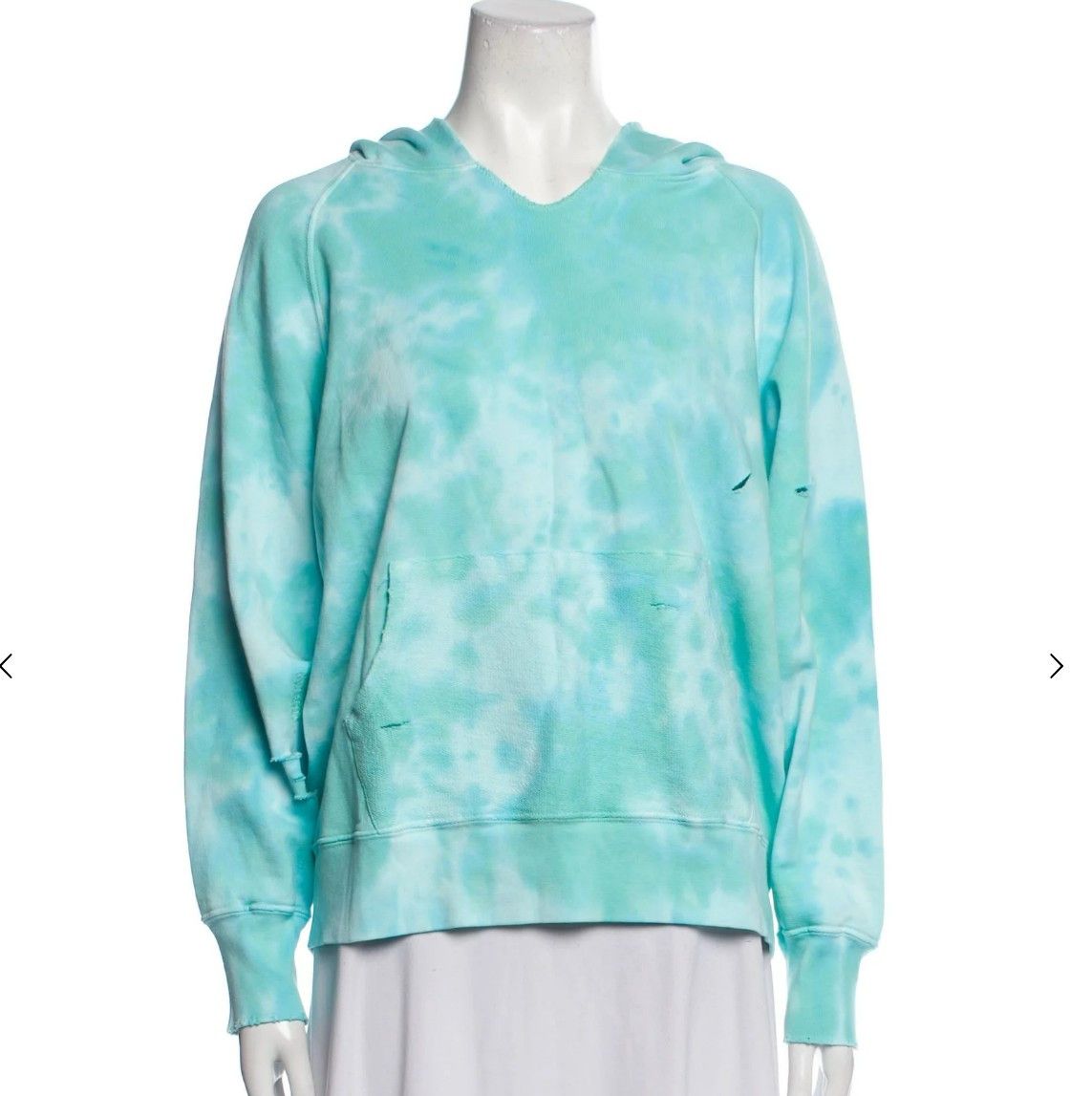LoveShackFancy Addison Cabana Teal Cotton Tie Die Size ONE SIZE - 5 Thumbnail