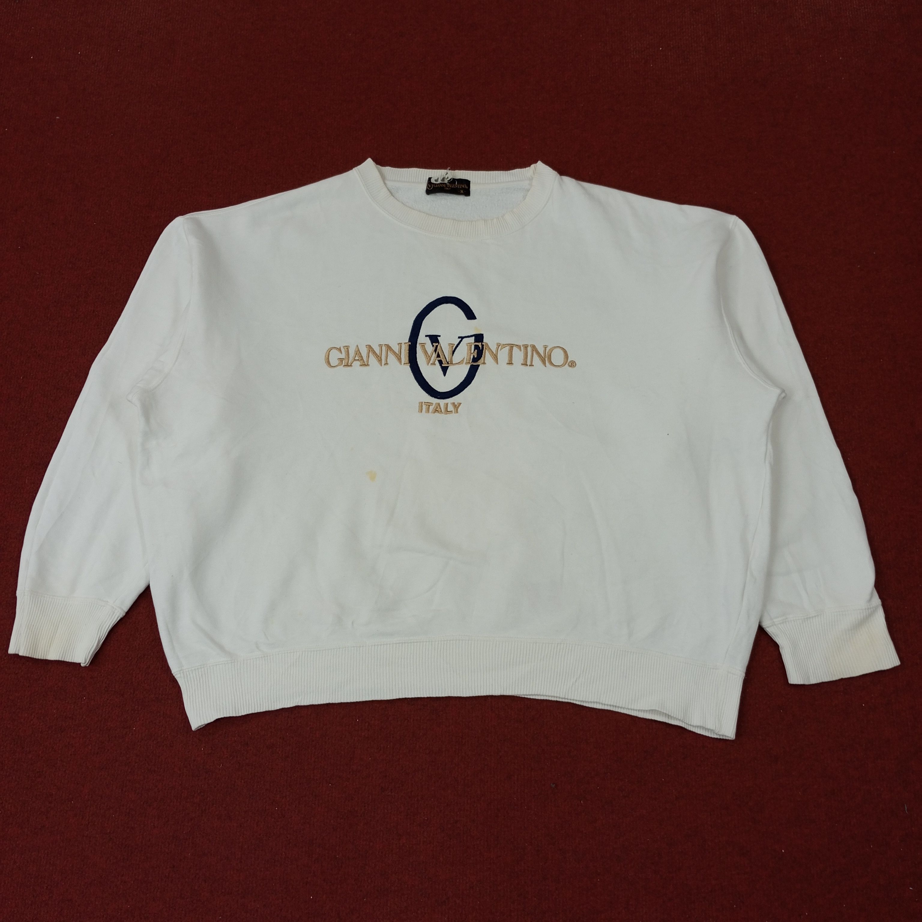Gianni Valentino × Valentino × Vintage Gianni Valentino Italy Center Design Sweatshirt c218n20 Size US XXL / EU 58 / 5 - 1 Thumbnail