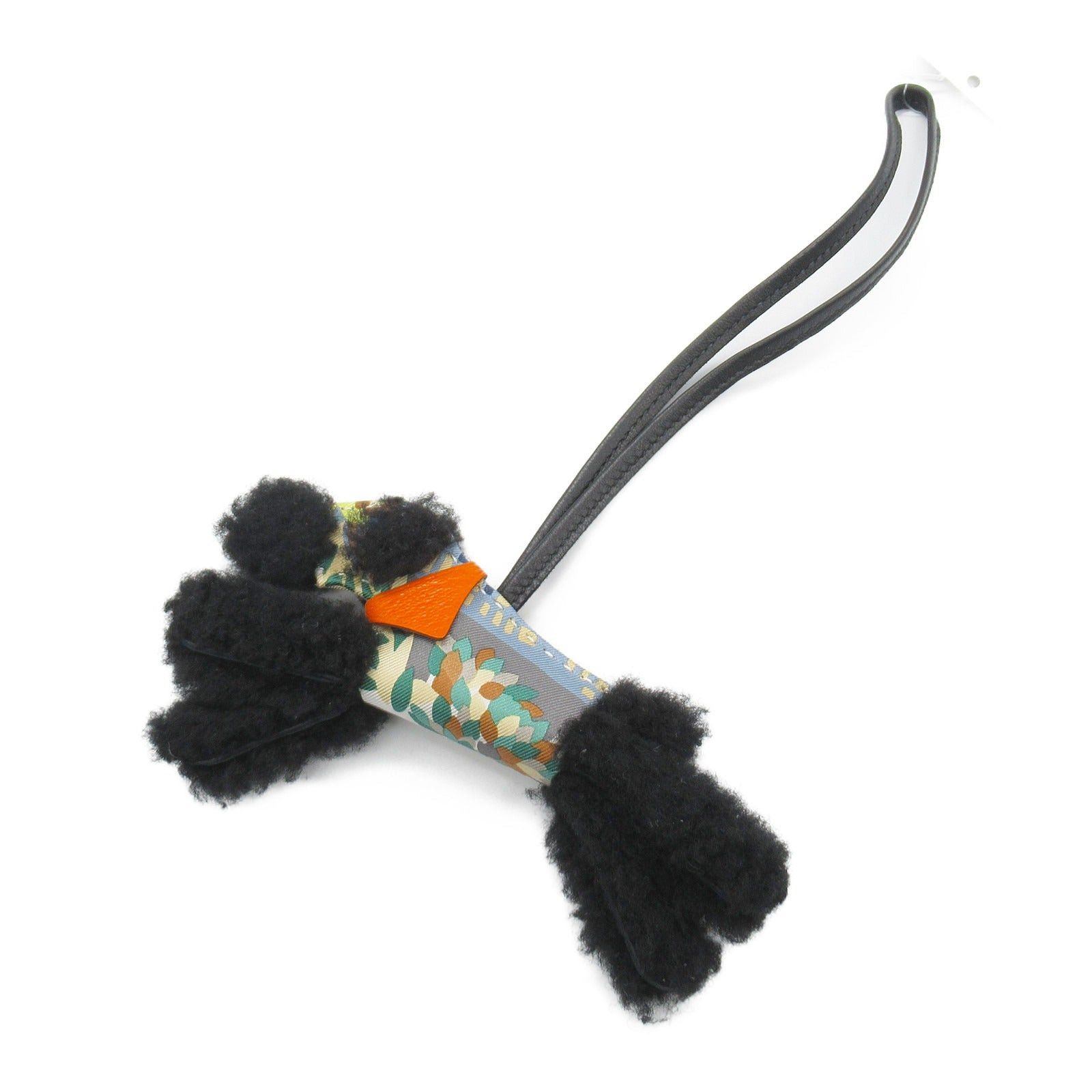 Hermes Hermes Patty Charm Leather Mouton Silk Aagneau Black Orange Minion B Stamp Size ONE SIZE - 1 Thumbnail