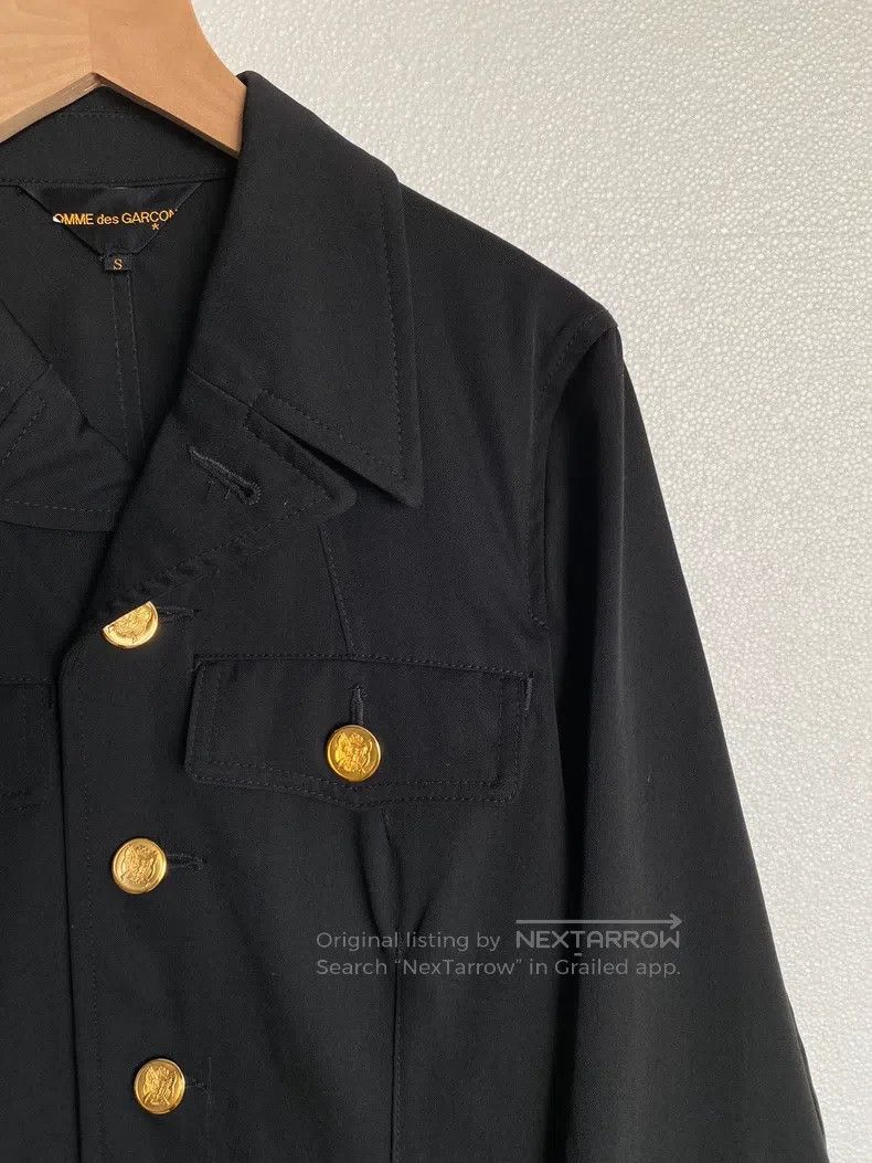 Comme des Garcons Comme des Garcons Gold Button Deconstructed Wool Jacket Size S / US 4 / IT 40 - 4 Thumbnail