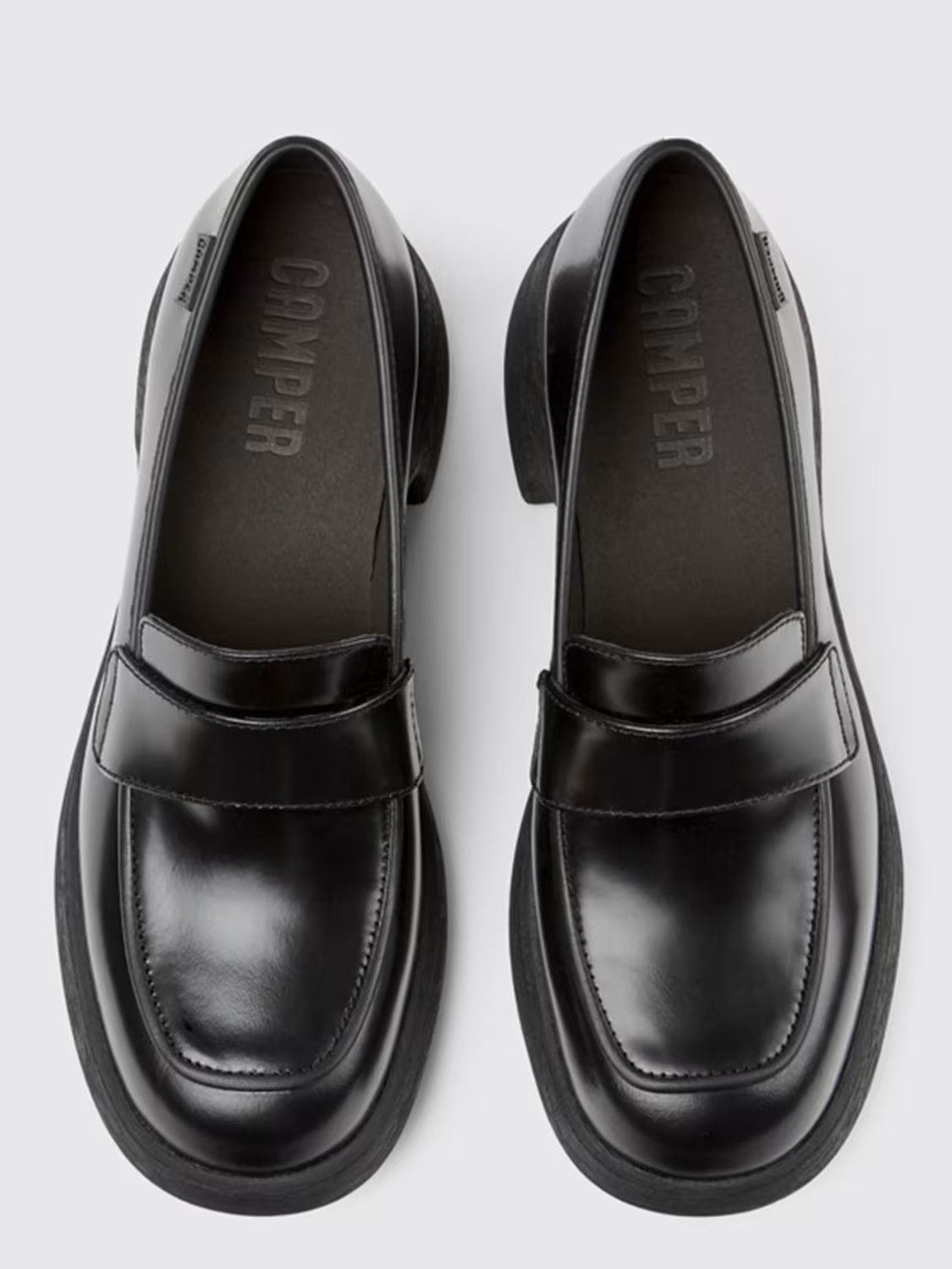 Camper o1s22i1n1024 Thelma Leather Moccasins in Black Size US 10 / IT 40 - 4 Thumbnail