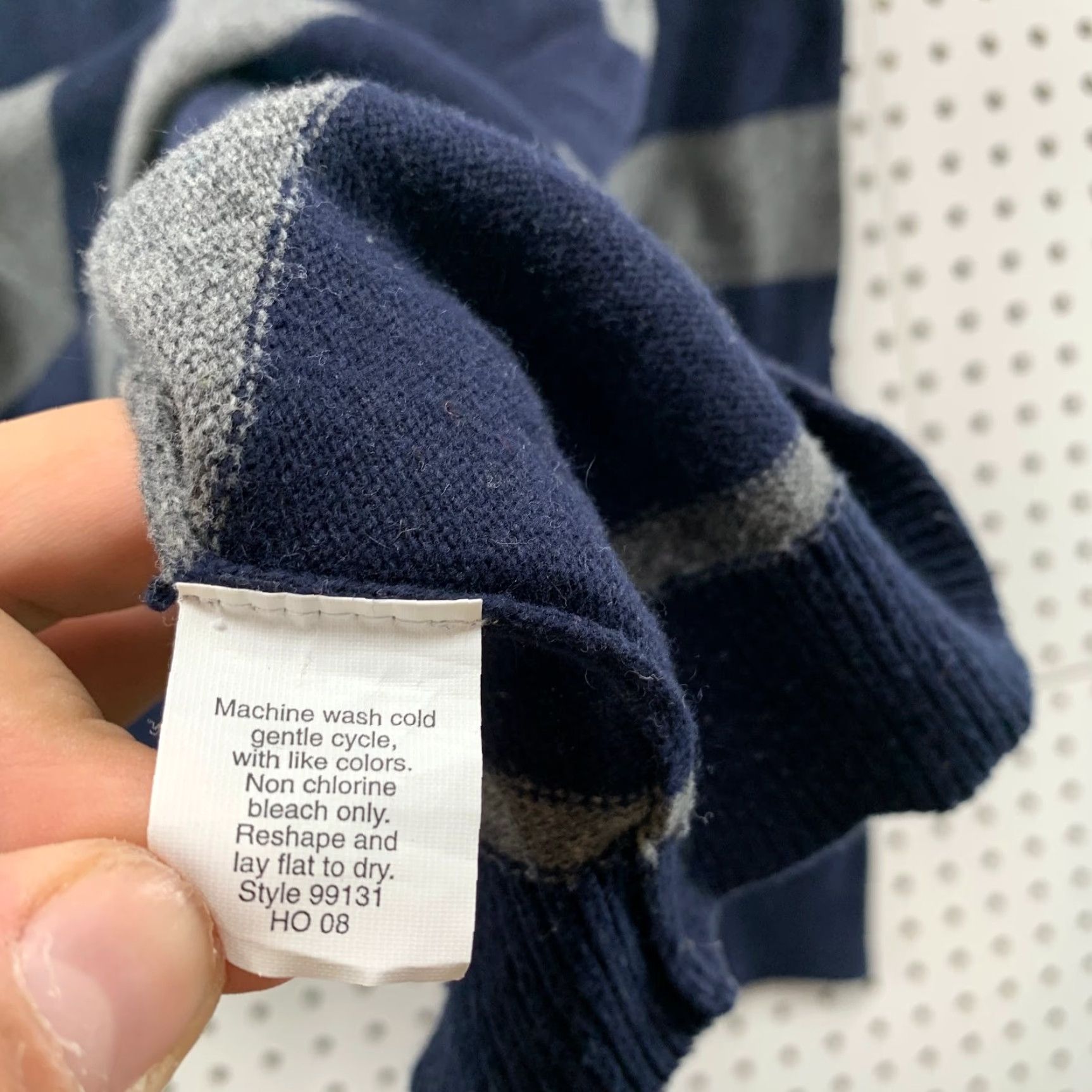 J.Crew J. CREW Sweater Mens XL Blue Gray Striped Cotton Cashmere Blend Preppy Pullover Size US XL / EU 56 / 4 - 5 Thumbnail