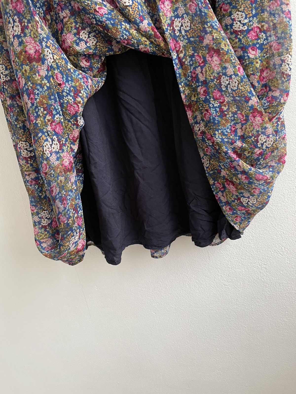 Designer × Sezane SÉZANE Holy Dress Floral Flower Midi Mini Dress Size XS / US 0-2 / IT 36-38 - 8 Thumbnail