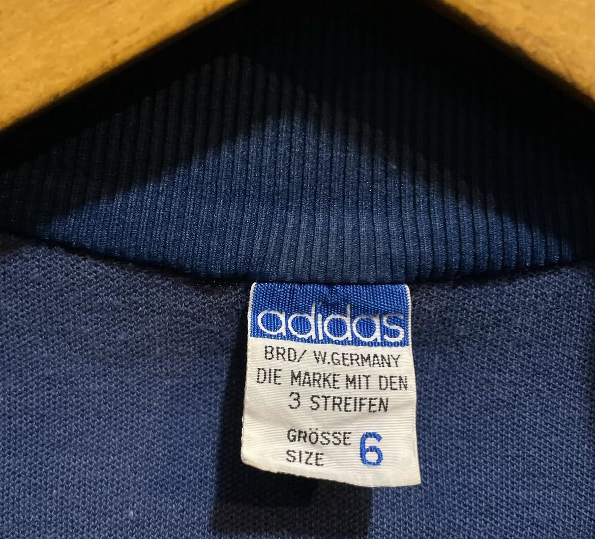 Adidas Vintage 80s Adidas W.Germany Taped Tracktop Jacket Size US L / EU 52-54 / 3 - 5 Thumbnail