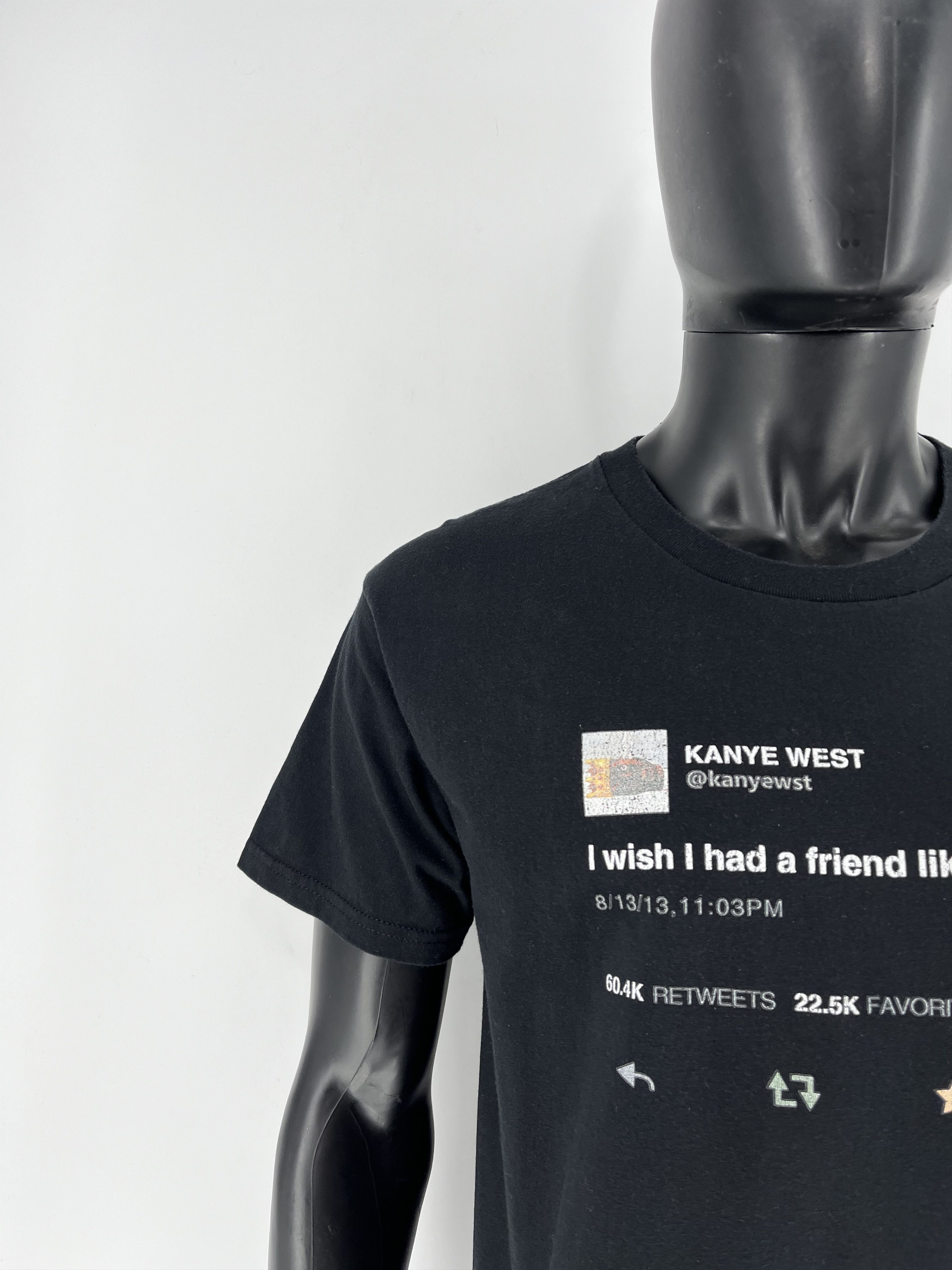 Band Tees × Rap Tees Y2K "I Wish I had A Friend Like Me" Kanye West Tweet Size US L / EU 52-54 / 3 - 9 Thumbnail