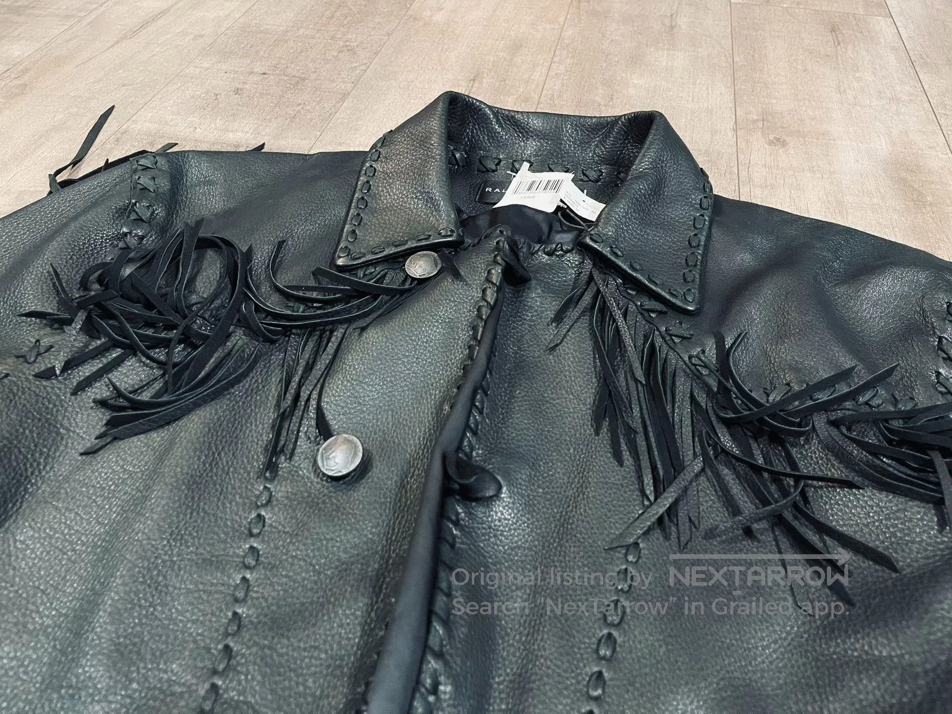 Ralph Lauren Black Label Ralph Lauren RRL Style Fringe Deerskin Leather Jacket. Size US M / EU 48-50 / 2 - 3 Thumbnail