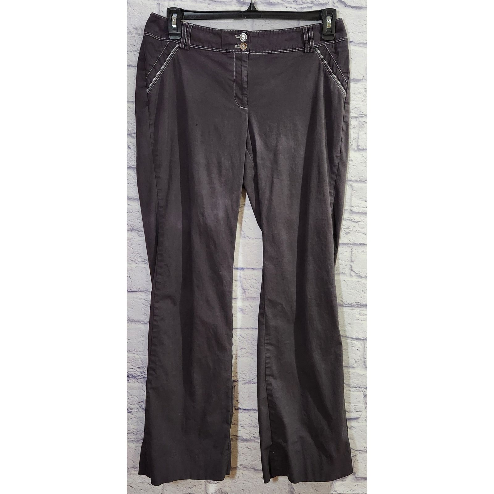 Other White House Black Market Black Gray Legacy Lined Jeans 10R Size 32" / US 10 / IT 46 - 1 Thumbnail