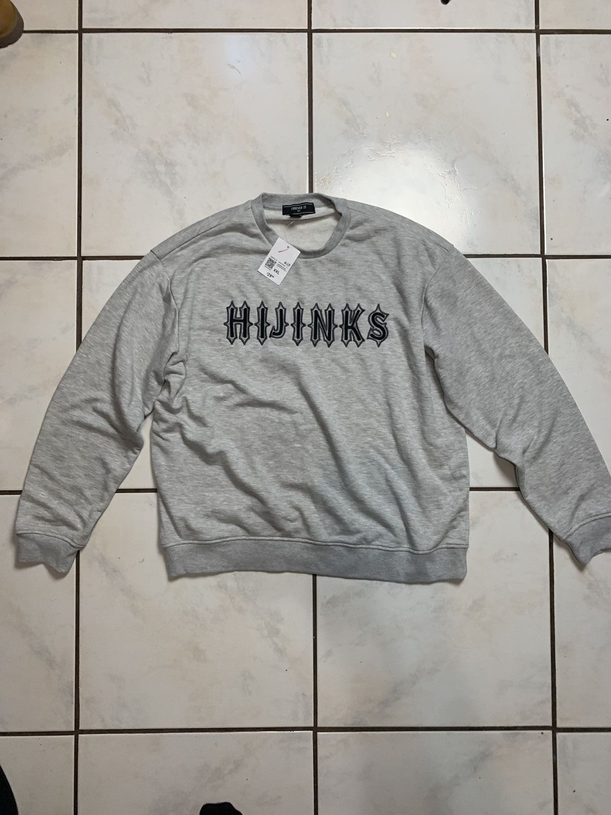 H&M × Vintage Grey oversized graphic sweater Size US XXL / EU 58 / 5 - 1 Thumbnail