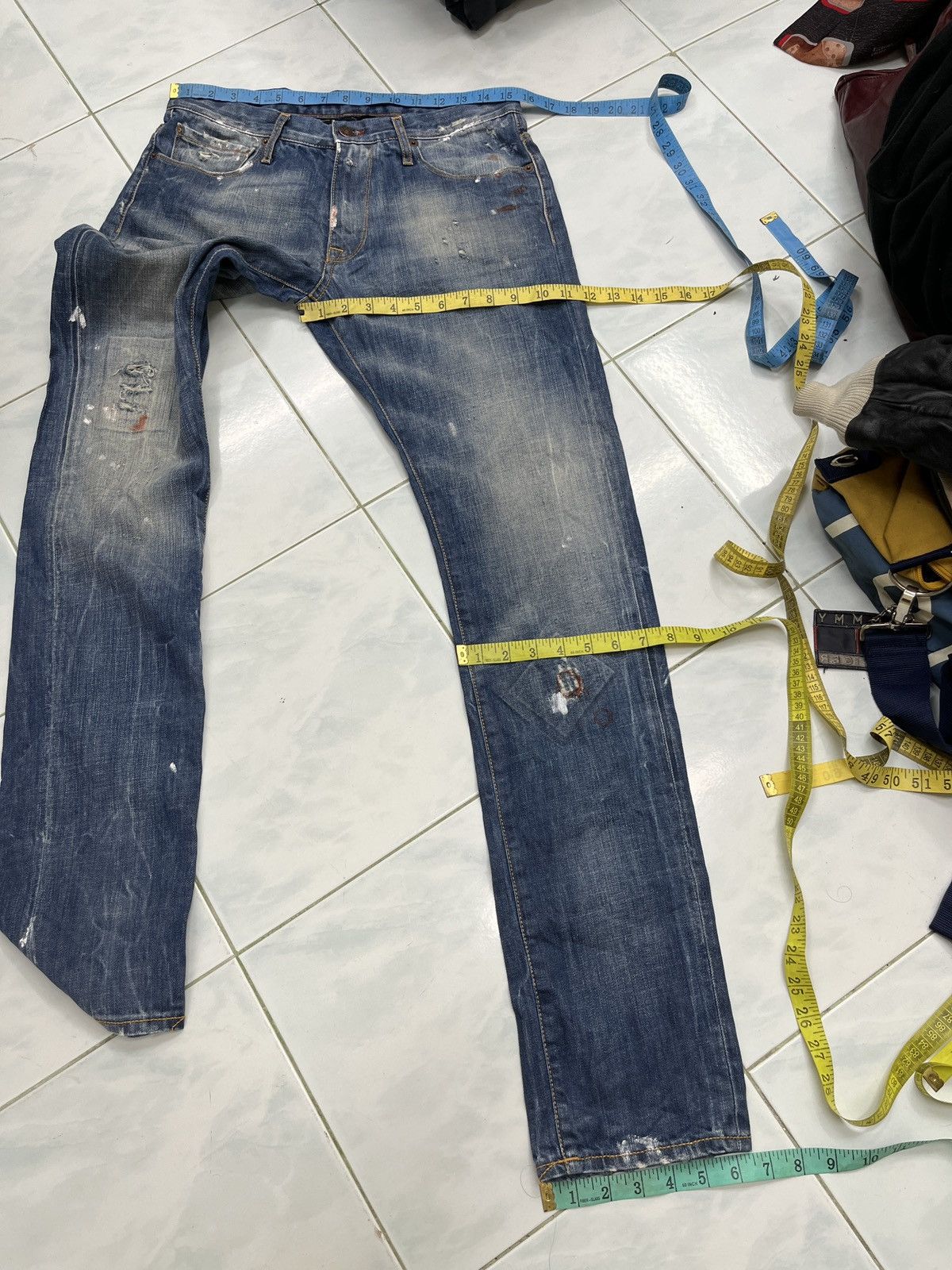 Other 🔥🔥🔥STEALS REIGN ITALIA DISTRESSED DENIM Size US 31 - 23 Thumbnail