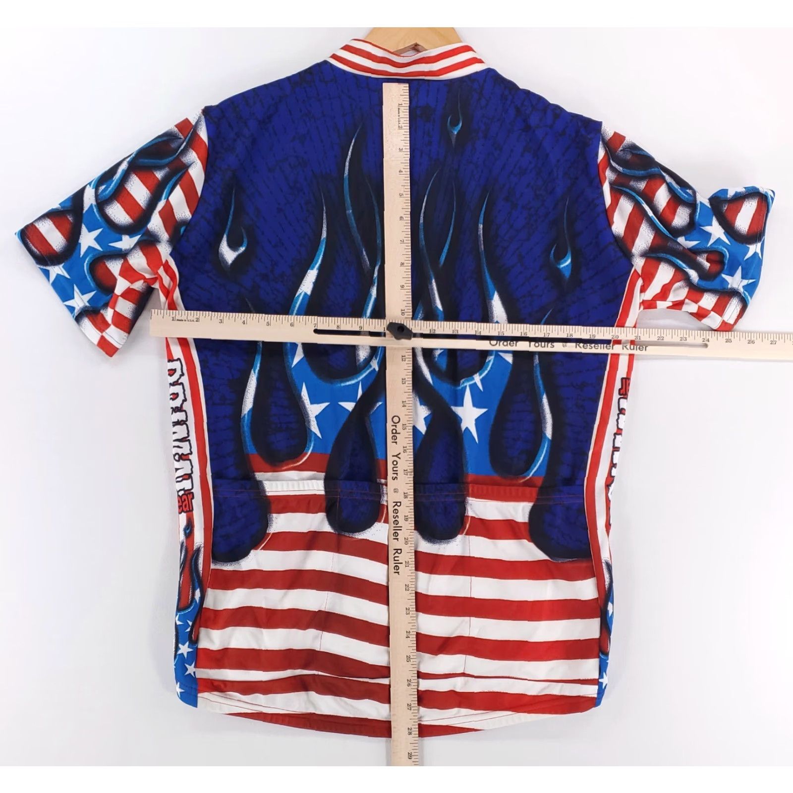 Vintage Primal Cycling Jersey Flame Out Red White Blue Short Sleeve Mens XL Size US XL / EU 56 / 4 - 6 Thumbnail