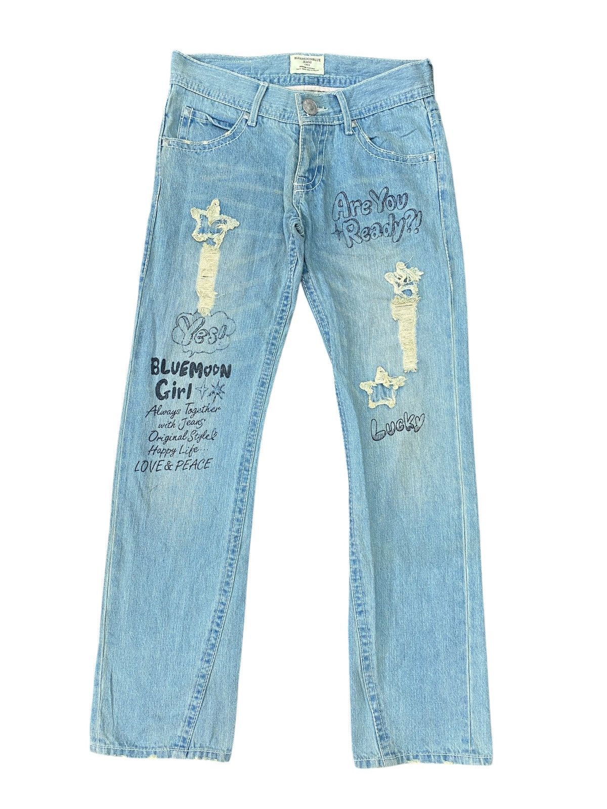 Japanese Brand Japanese Brand Bluemoon Blue Jeans 1993 Are You Ready ?! Size 30" / US 8 / IT 44 - 1 Thumbnail