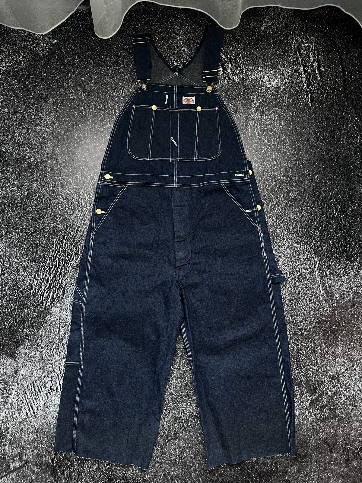 Dickies Vintage Dickies Cropped Overalls Blue Denim Size US 34 / EU 50 - 1 Thumbnail