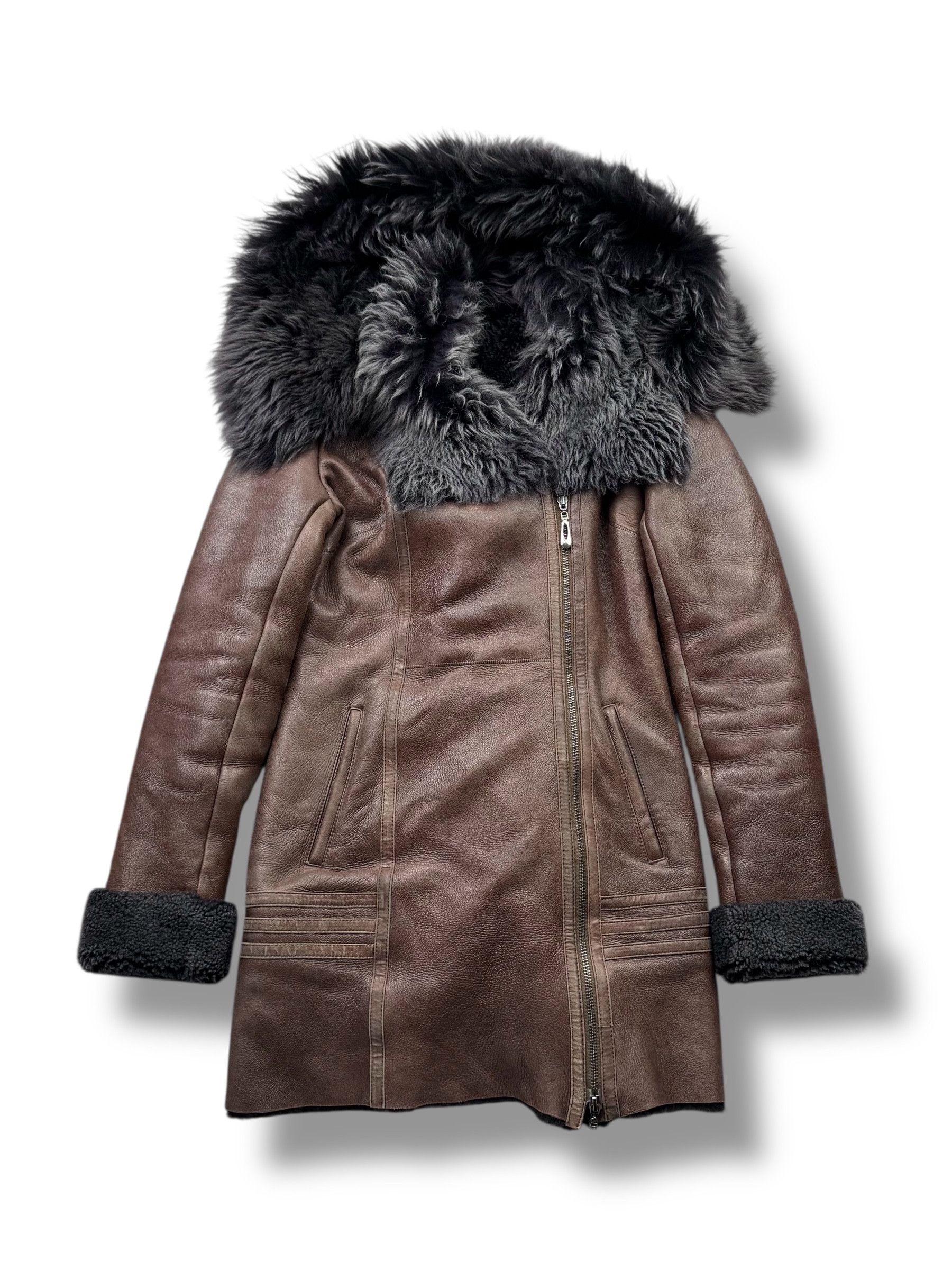 Japanese Brand Real Sheepskin Coat From The 90's(V130) Size S / US 4 / IT 40 - 1 Thumbnail