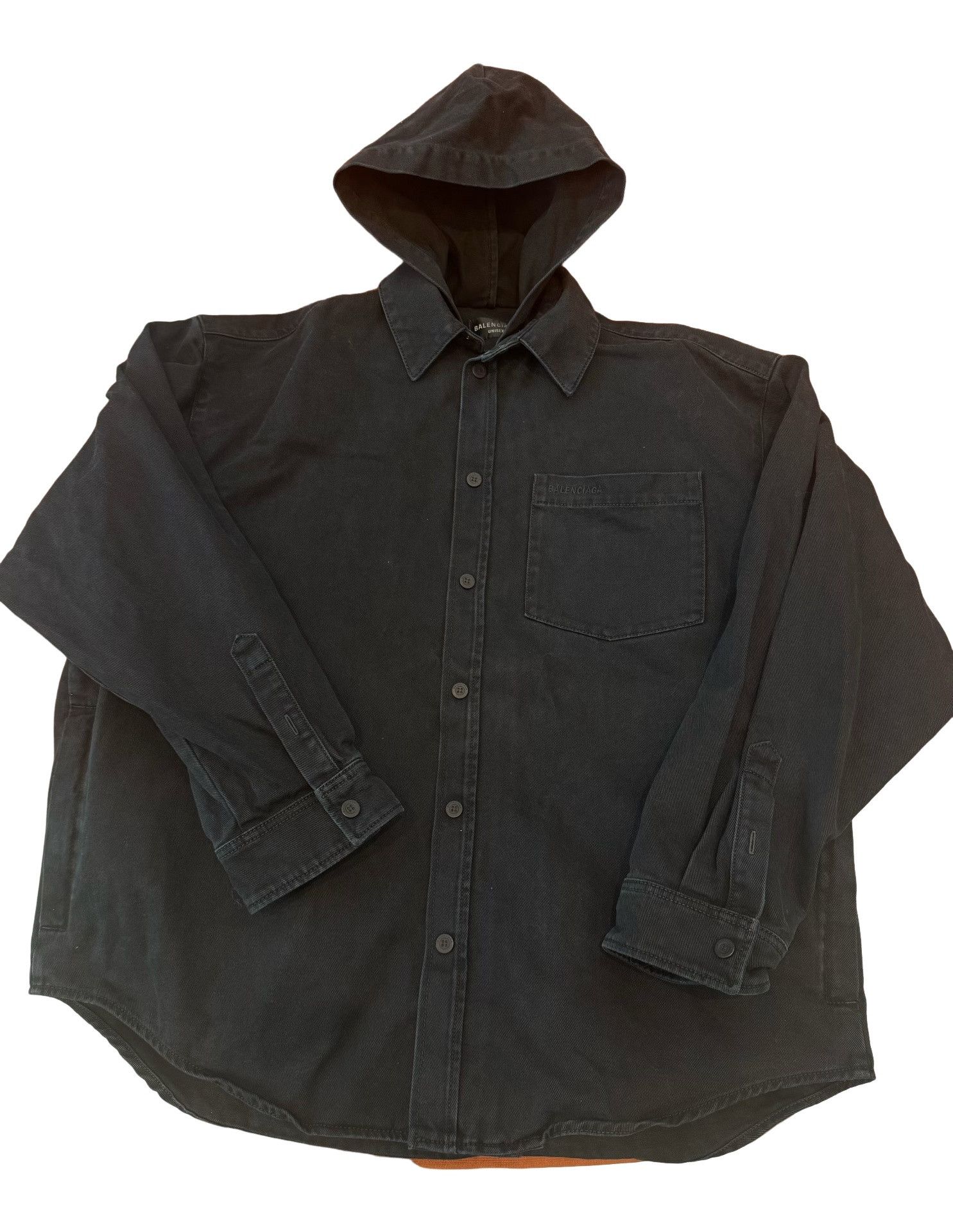 Balenciaga Balenciaga Denim Shirt Parka Size 1 Size US S / EU 44-46 / 1 - 1 Thumbnail