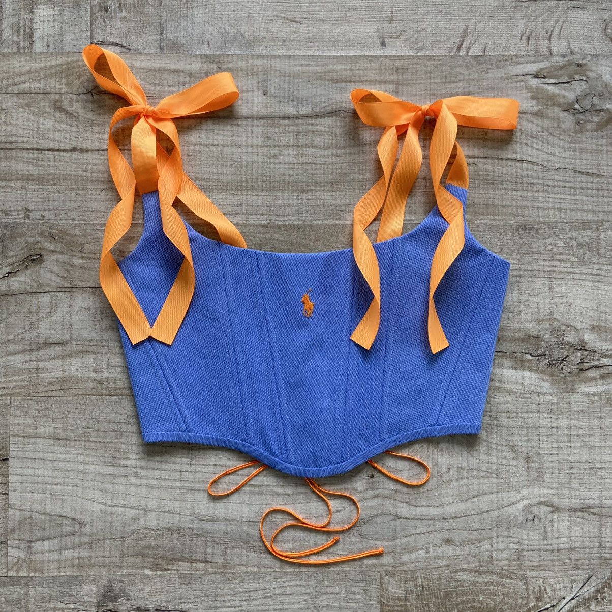 Polo Ralph Lauren Upcycle Polo Ralph Lauren Custom Corset Size L / US 10 / IT 46 - 1 Thumbnail