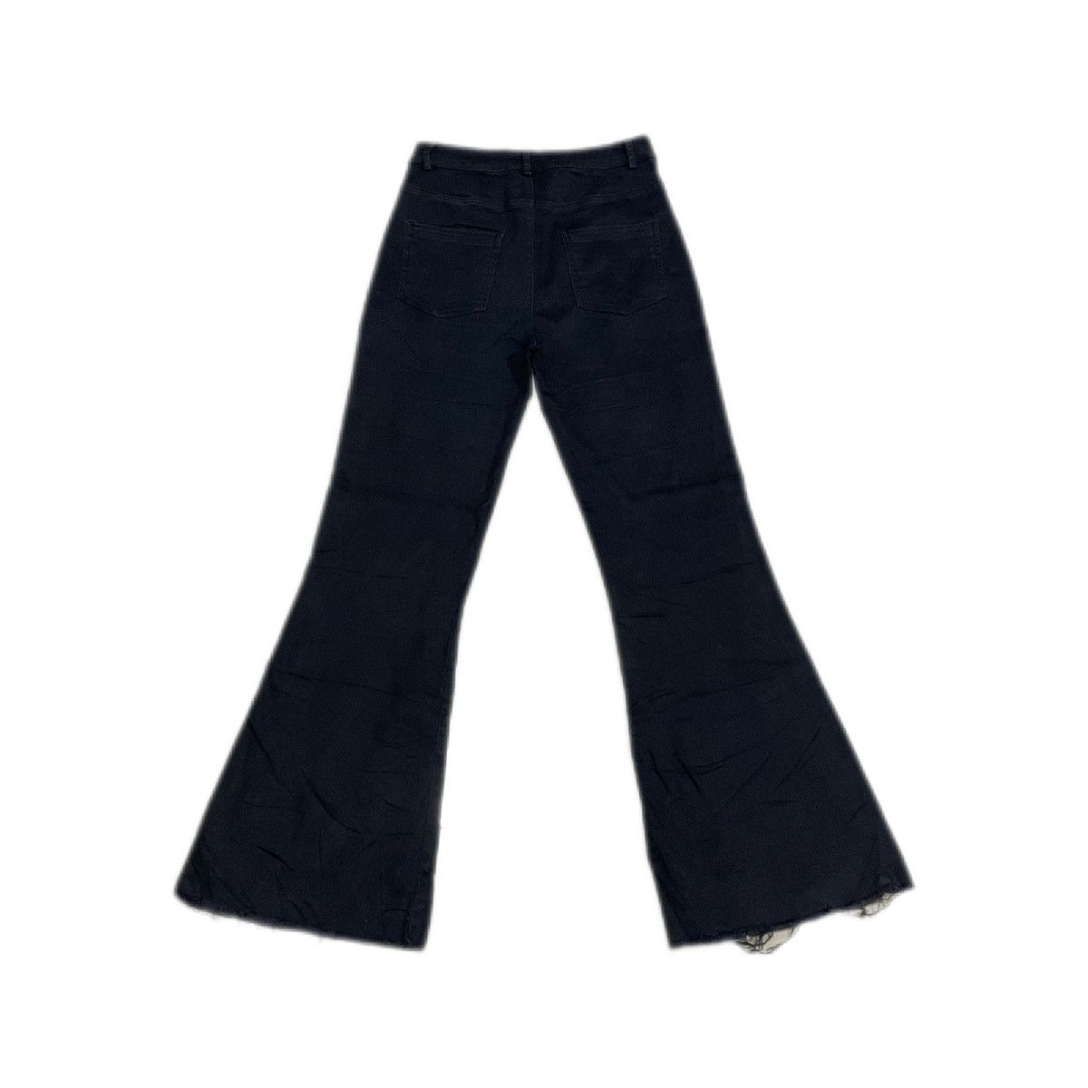 If Six Was Nine 🔥Sick Y2K Shaggie Super Flared Jeans Black Distressed Size US 26 / EU 42 - 5 Thumbnail
