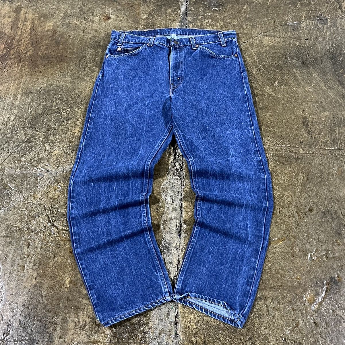 Levi's × Vintage Crazy Vintage 90s Levi's 505 Orange Tab Jeans Essential Size US 32 / EU 48 - 2 Thumbnail
