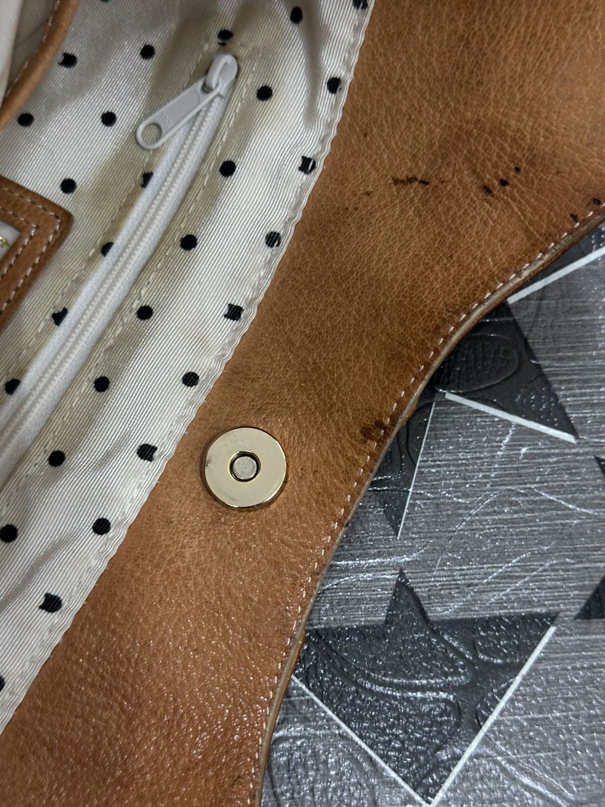 Issey Miyake 1990s Tsumori Chisato Brown Leather Shoulder Bag Size ONE SIZE - 13 Thumbnail
