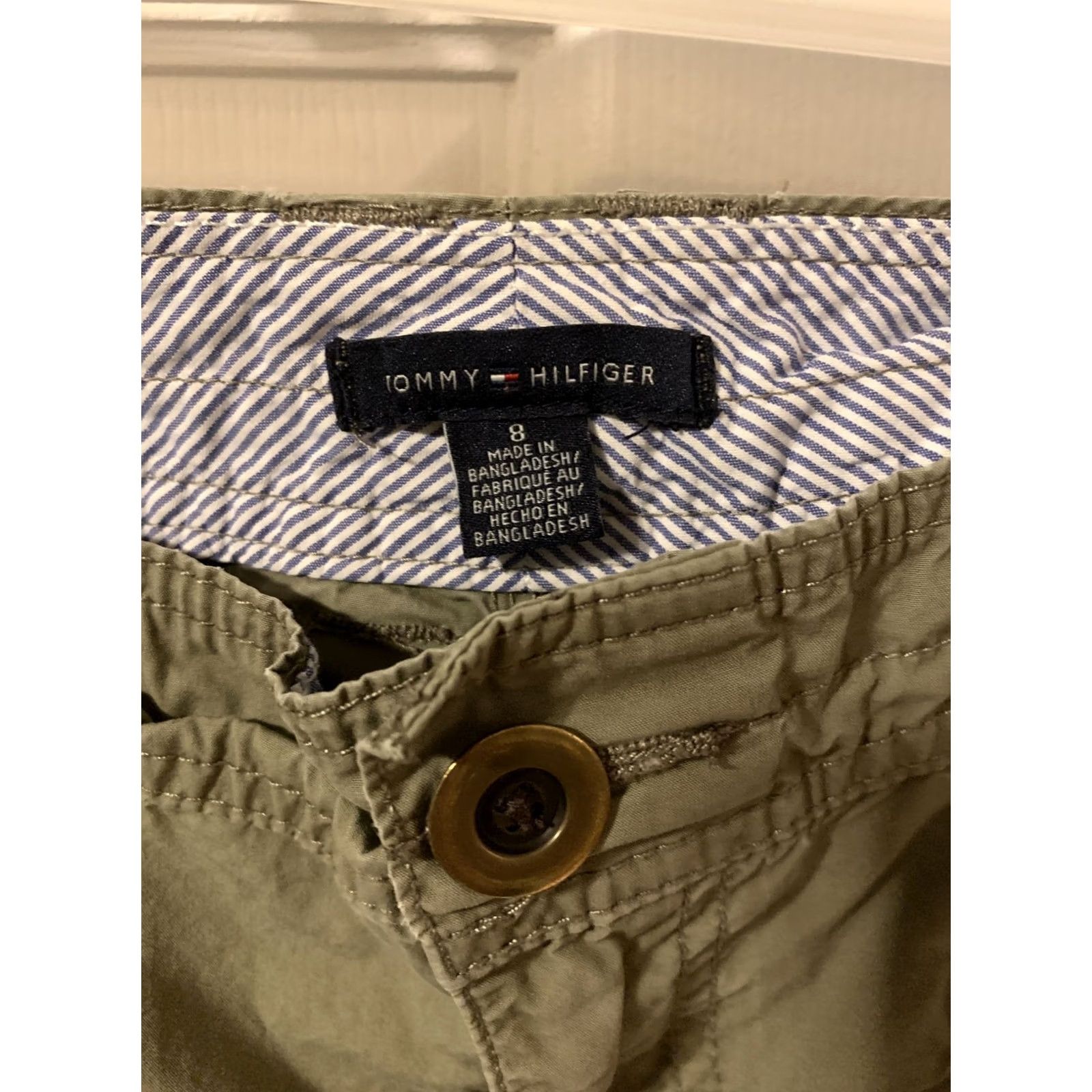 Tommy Hilfiger Tommy Hilfiger Womens Pants Cargo Outdoor Lightweight SZ 8 Green Cotton Regular Cargo Pants Size 30" / US 8 / IT 44 - 5 Thumbnail