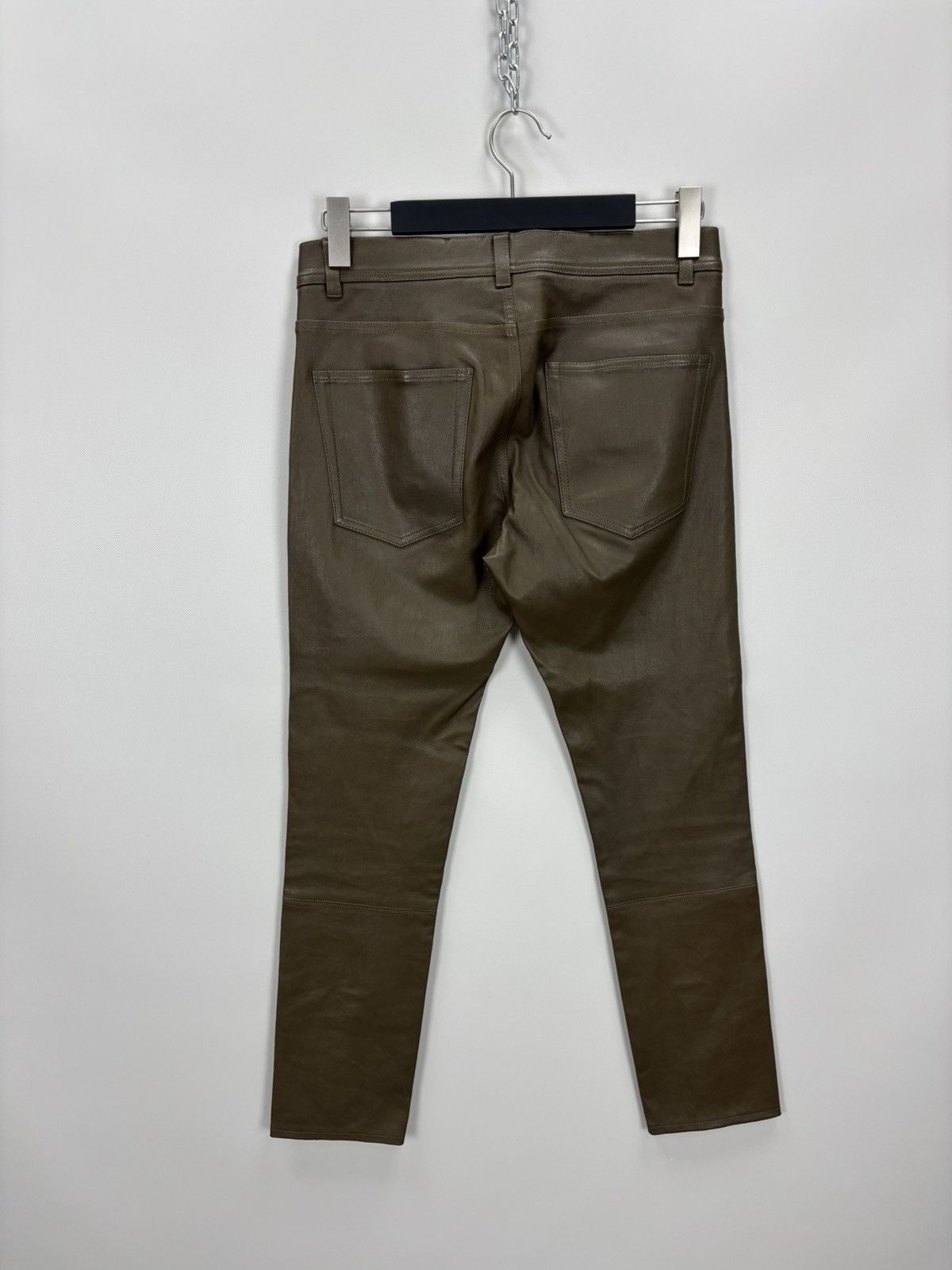Helmut Lang Womens leather pants Helmut Lang Size 8 Color Brown Size 26" / US 2 / IT 38 - 5 Thumbnail