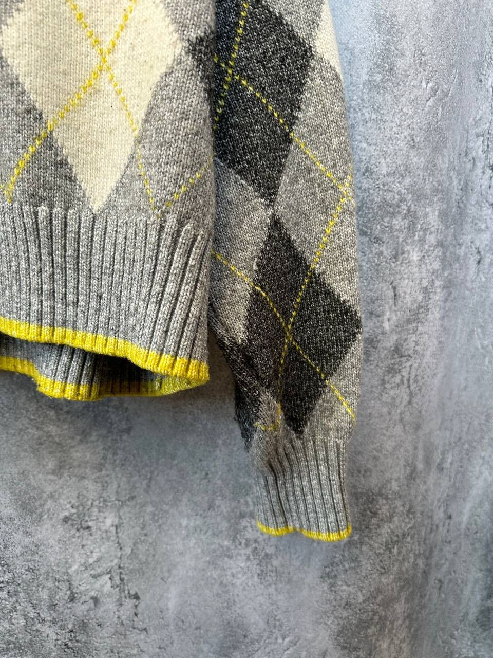 Pringle Of Scotland Pringle of Scotland x H&M Argyle Knit Sweater Oversized Size L / US 10 / IT 46 - 9 Thumbnail