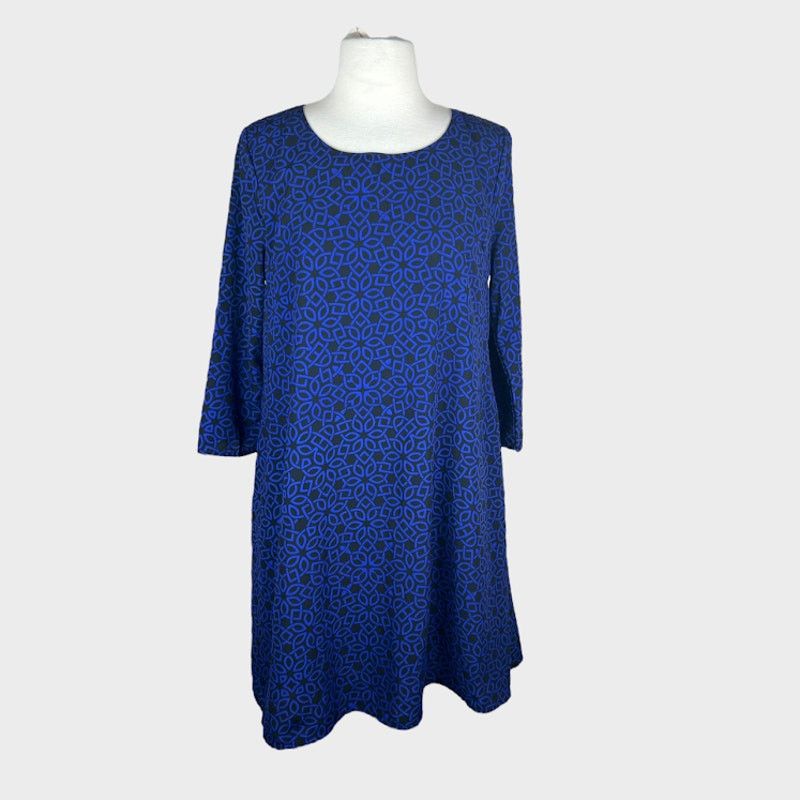 Vintage Peach Love California Geometric Print Shift Dress | Medium Size M / US 6-8 / IT 42-44 - 1 Thumbnail