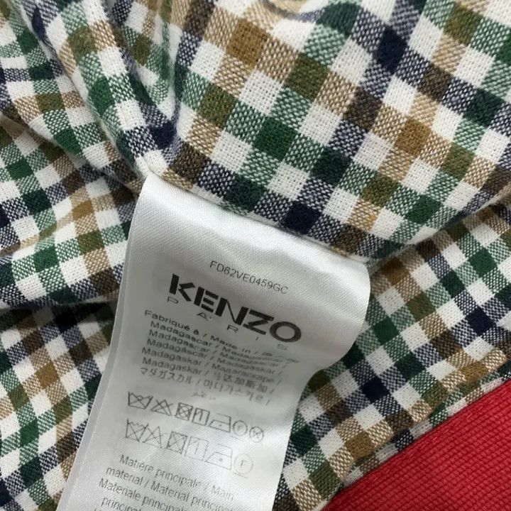 Kenzo Kenzo Logo Button Long Sleeve Jacket in Cherry Red -2507 Size S / US 4 / IT 40 - 1 Thumbnail