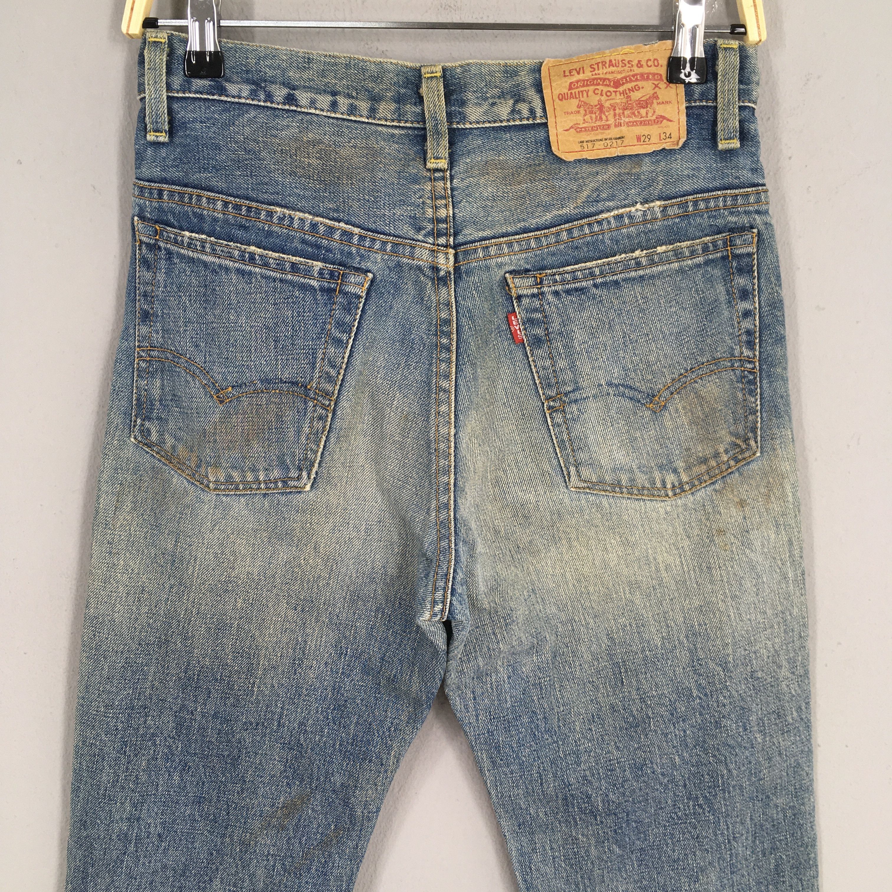 Levi's Size 27x28.5 Vintage Levis 517 Stonewash Bootcut Jeans S2024 Size 27" / US 4 / IT 40 - 9 Thumbnail