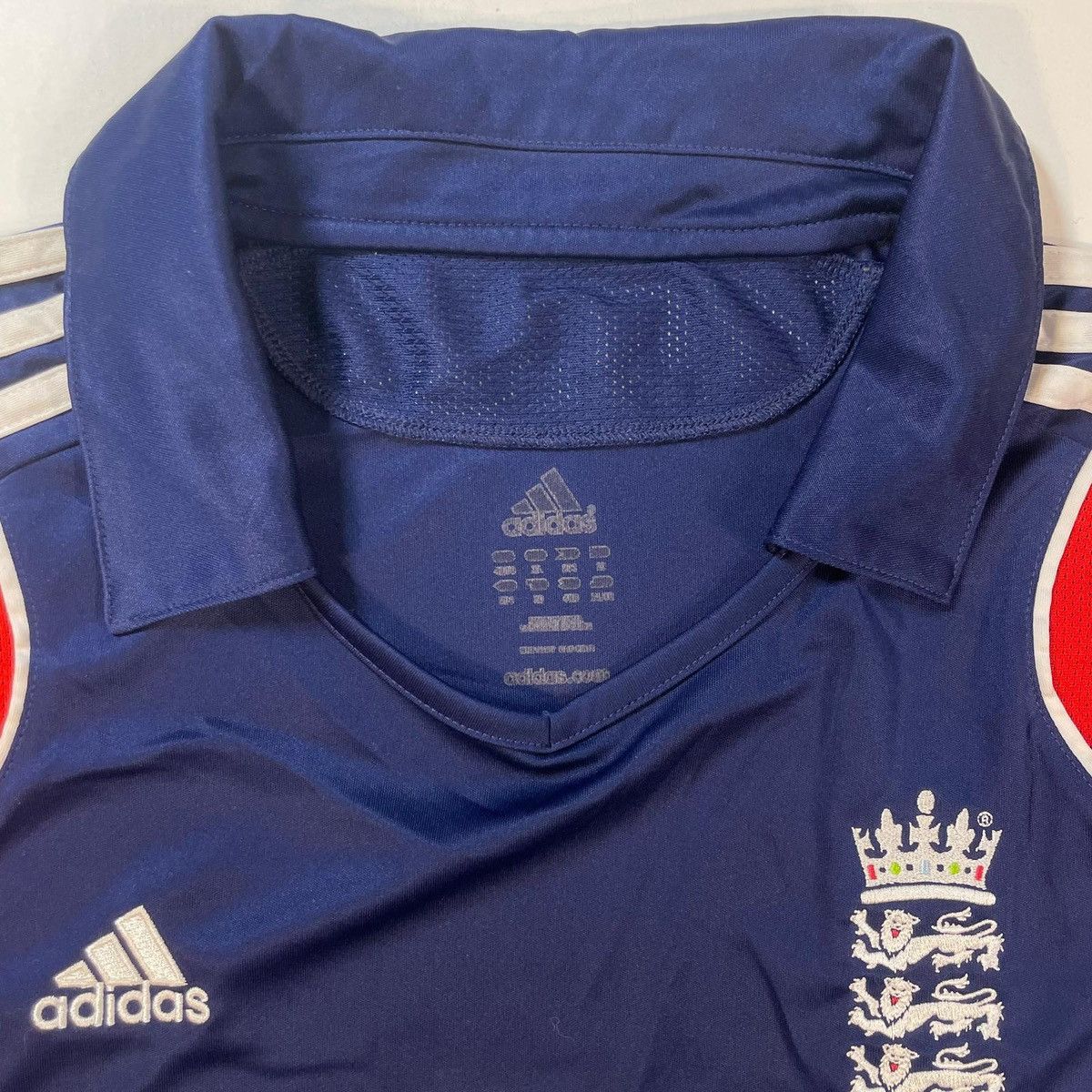 Adidas Navy and red Adidas England Polo Shirt tee jersey sport Size US XL / EU 56 / 4 - 9 Thumbnail