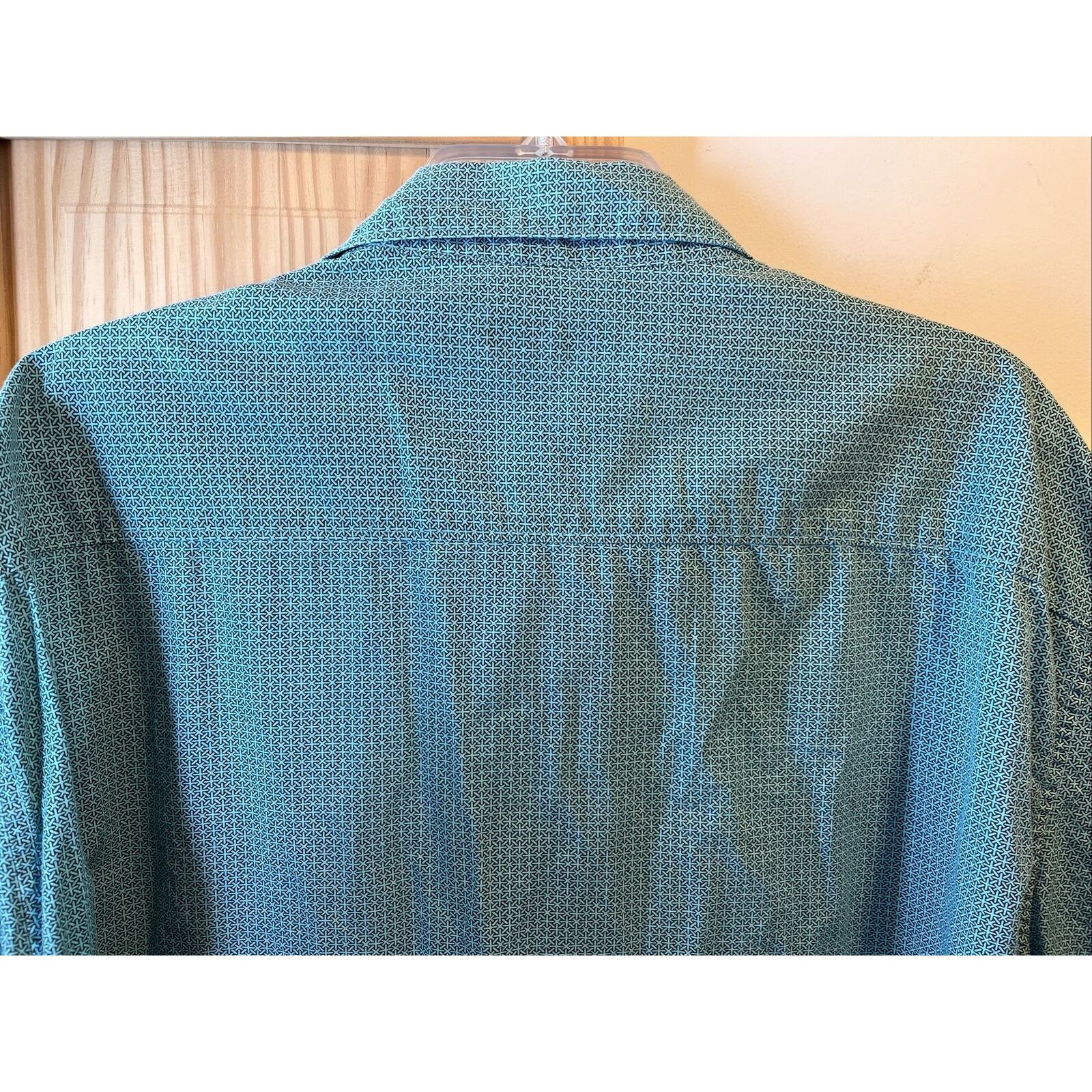 Other Across The Pond Men’s 3X Blue Green Button Down Cotton Shirt Size US XXL / EU 58 / 5 - 10 Thumbnail
