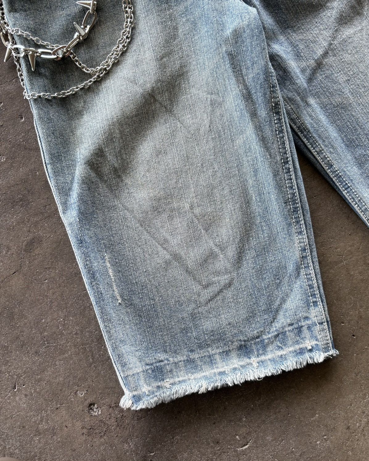 If Six Was Nine × Japanese Brand × Le Grande Bleu (L.G.B.) 2000s a.n.s Wash Blue Jorts Pants Size US 29 - 3 Thumbnail
