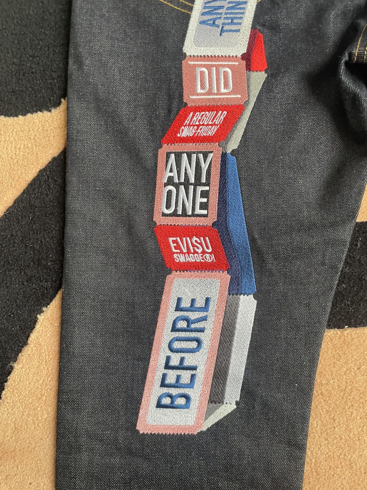 Evisu × Vintage EVISU embroidery daicock jeans size:26 Size 31" - 6 Thumbnail