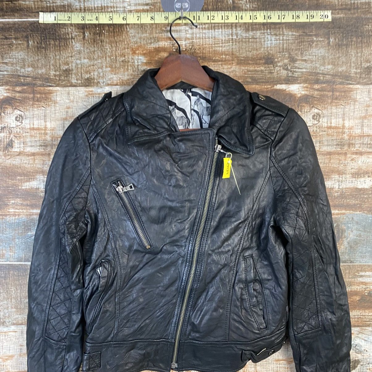 Genuine Leather DL Japan bikers vintage Black Leather Jacket #C1139 Size XS / US 0-2 / IT 36-38 - 5 Thumbnail