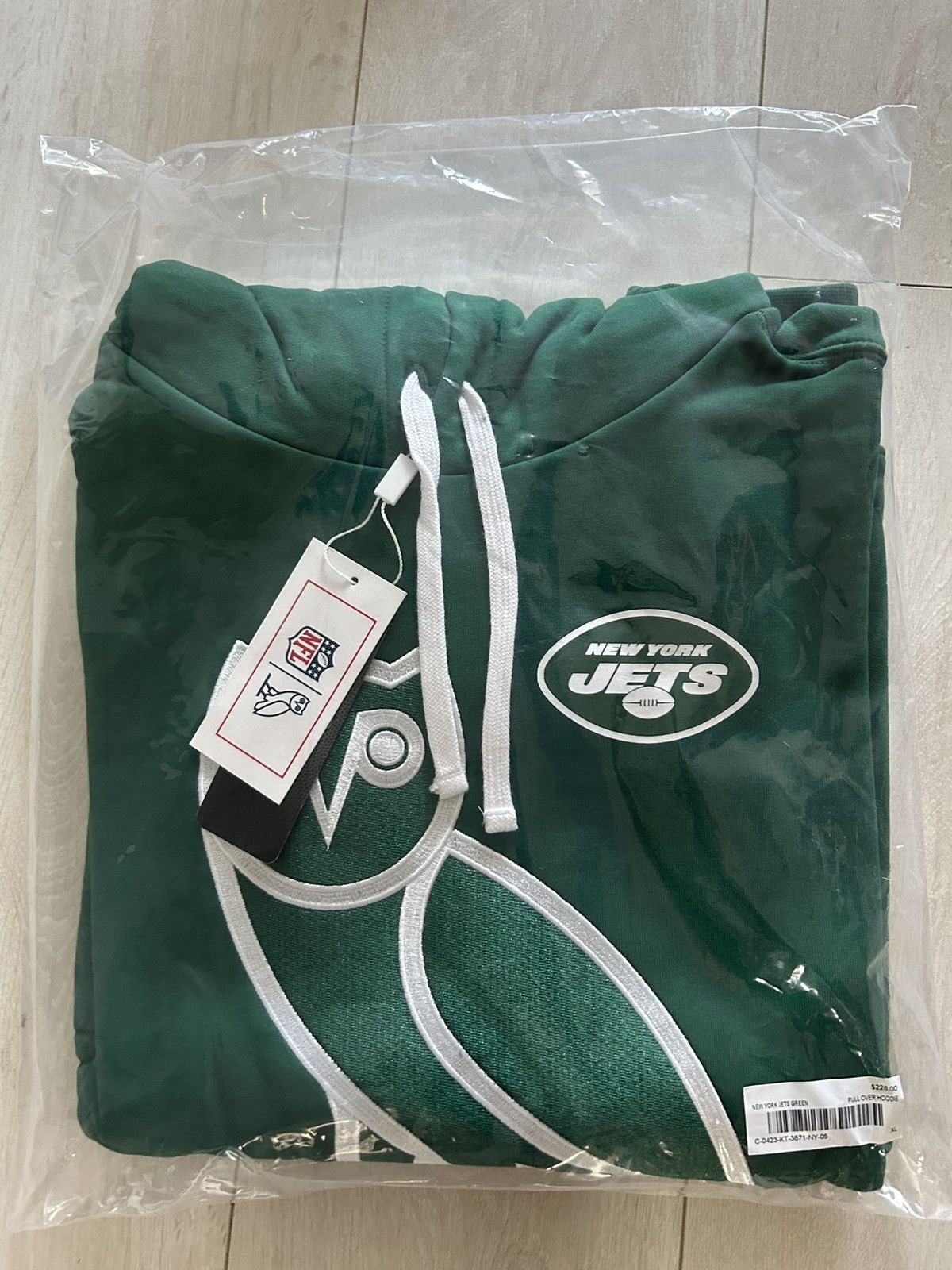 image of Drake x Nfl Ovo X Nfl X New York Jets OG Hoodie in Green, Men's (Size XL)