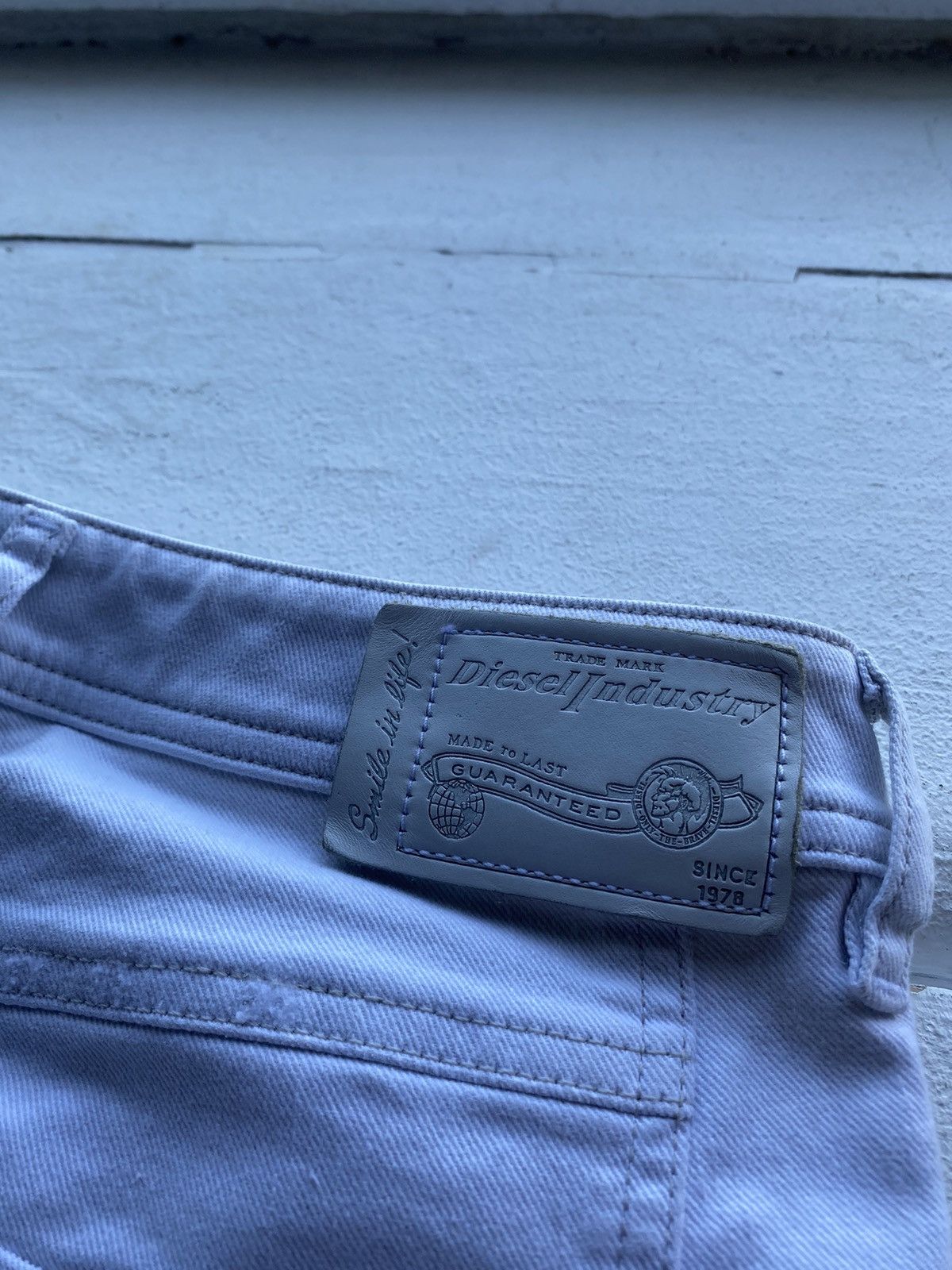 Diesel 🔥Opium Punk Diesel Distressed Straight Regular Reen Patch Size 26" / US 2 / IT 38 - 15 Thumbnail