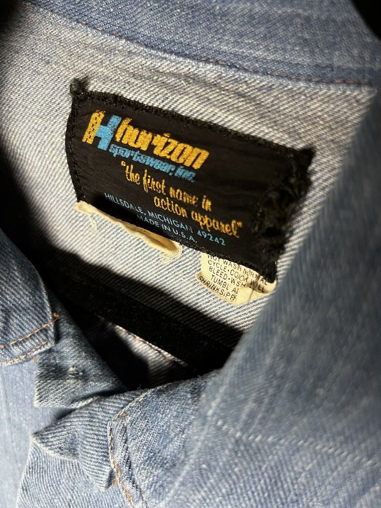 Vintage Vintage Horizon Sportswear Inc Denim Jean Jacket Size US XL / EU 56 / 4 - 5 Thumbnail