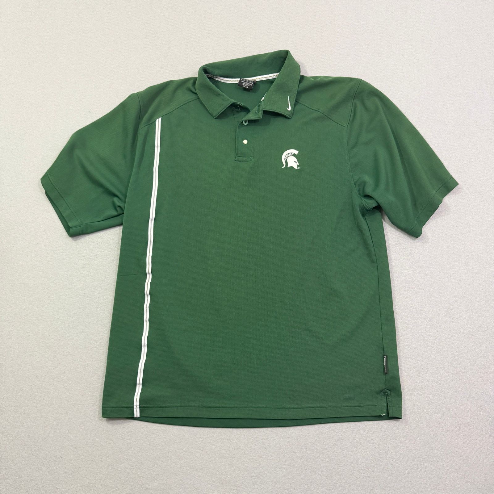 Nike Nike Michigan State Spartans Polo Shirt Men's Large Green Size US L / EU 52-54 / 3 - 1 Thumbnail