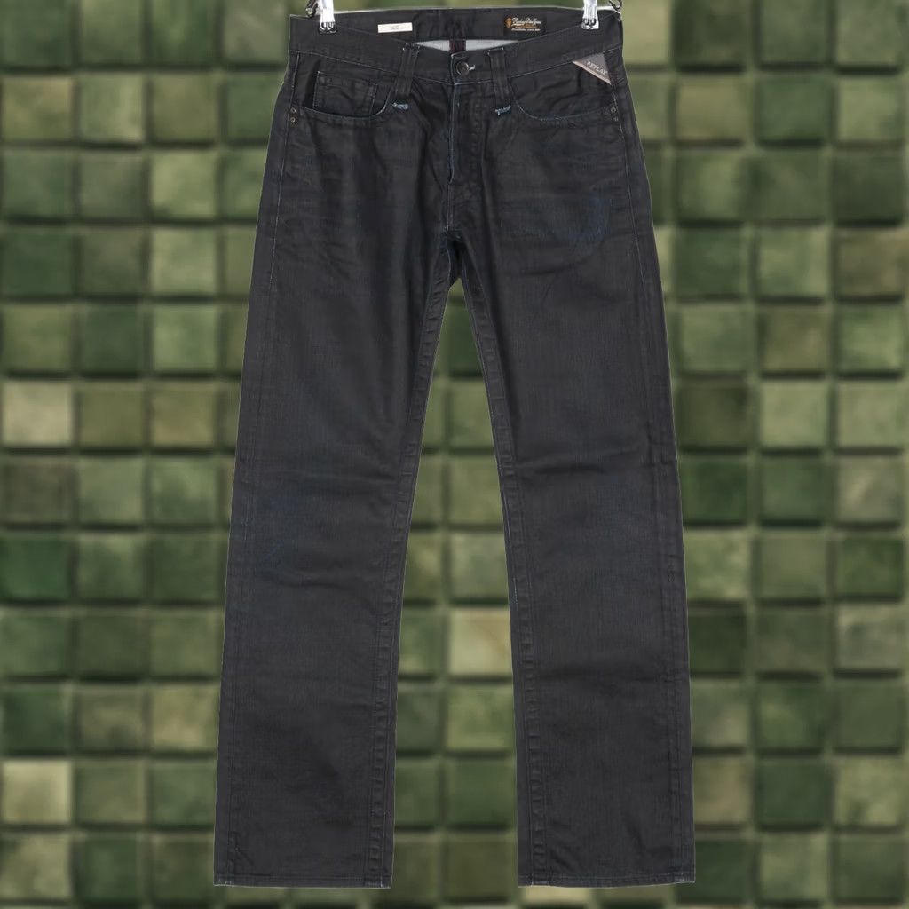 Replay VINTAGE REPLAY DOC Jeans Men 31/34 Regular Straight DZ7843 Blue Denim 5-Pocket Design Waist 31 Inseam 34 Mens Size US 31 - 1 Thumbnail