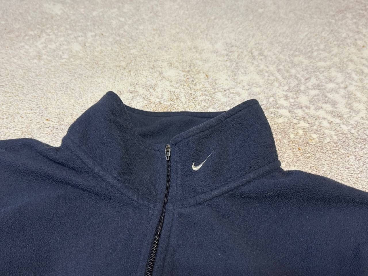 Nike × Vintage Vintage 90s Nike Zip 1/4 Fleece Sweatshirt Swoosh Logo Y2K Size US S / EU 44-46 / 1 - 2 Thumbnail